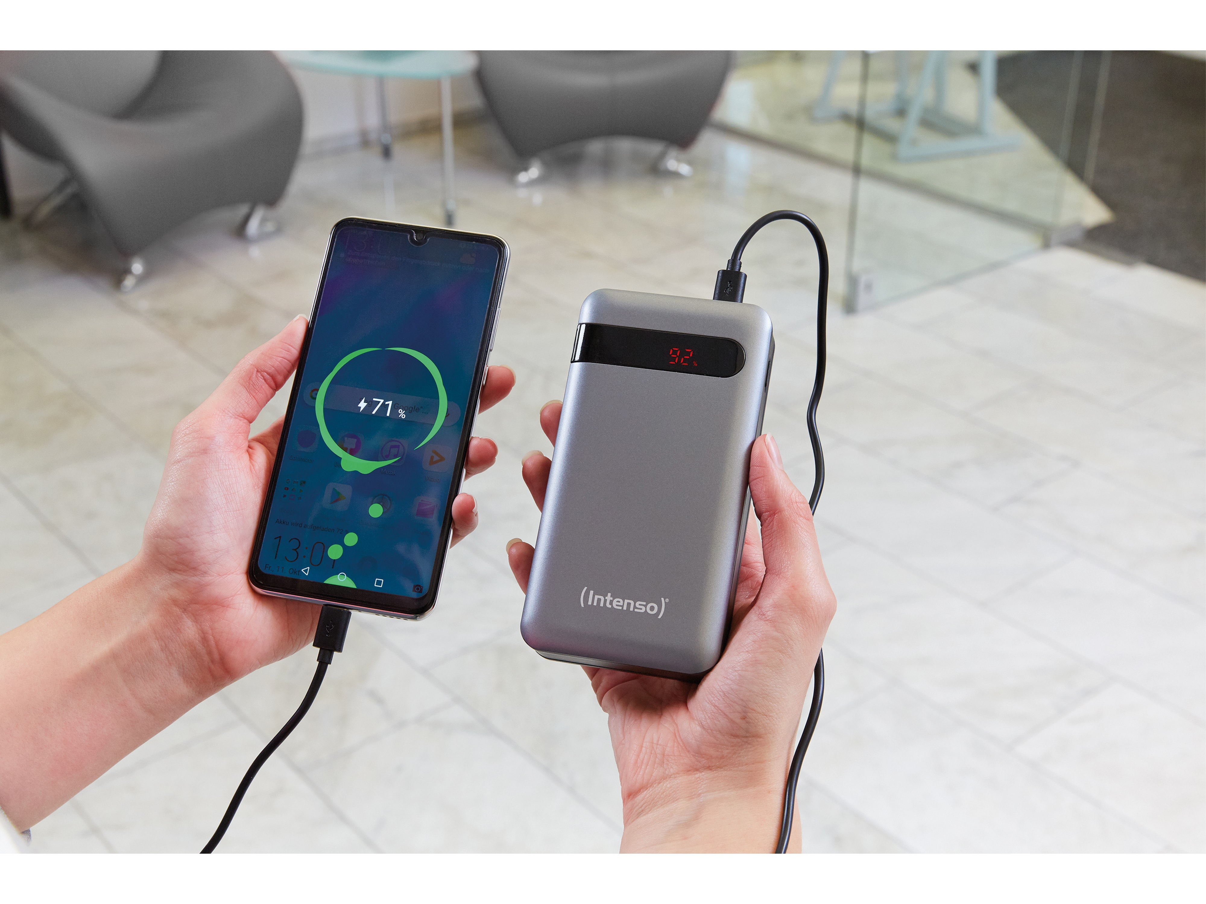 INTENSO USB Powerbank 7332354 PD 20000, 20.000mAh, anthrazit