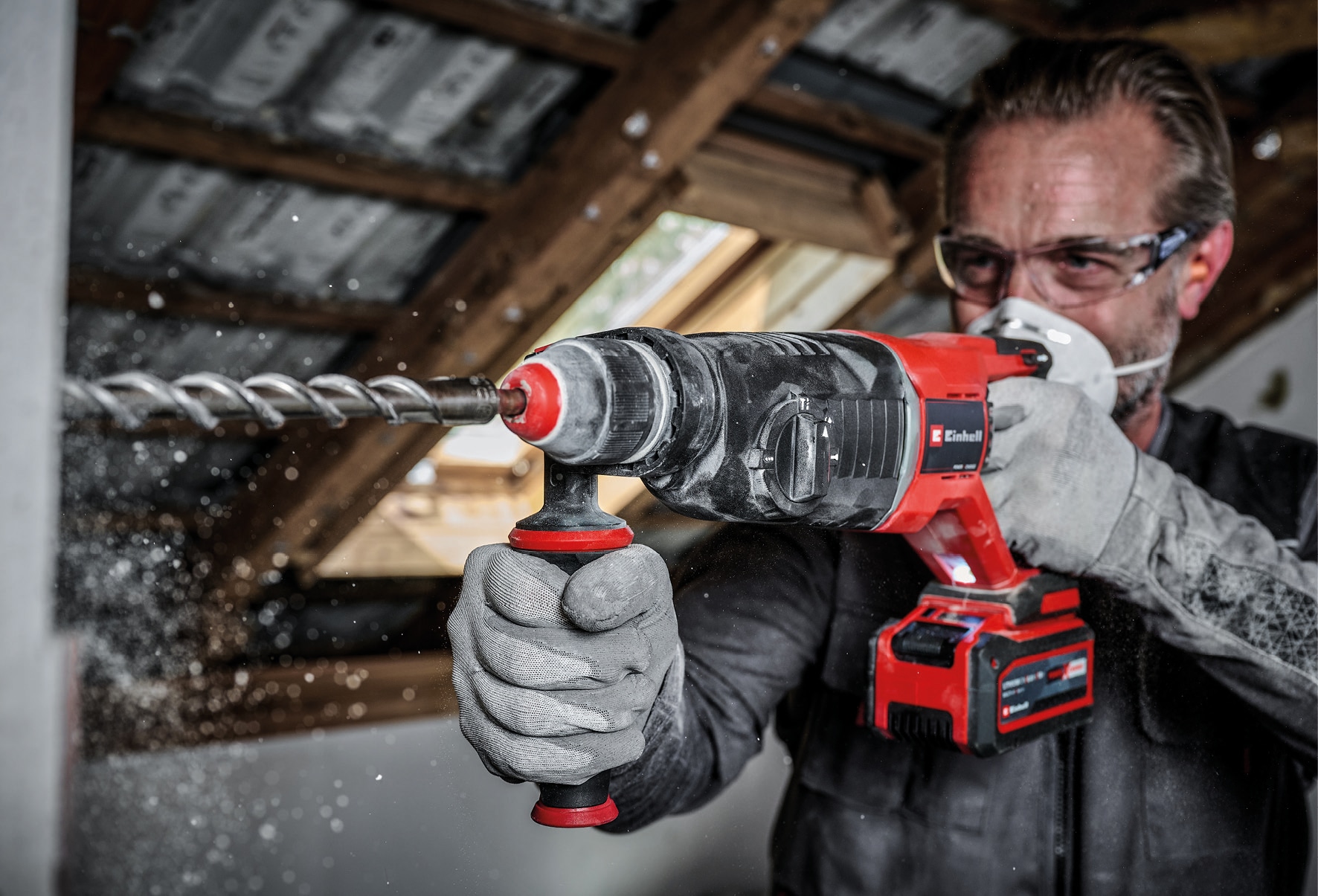 EINHELL PROFESSIONAL Akku-Bohrhammer TP-HD 18/26 D Li BL-Solo