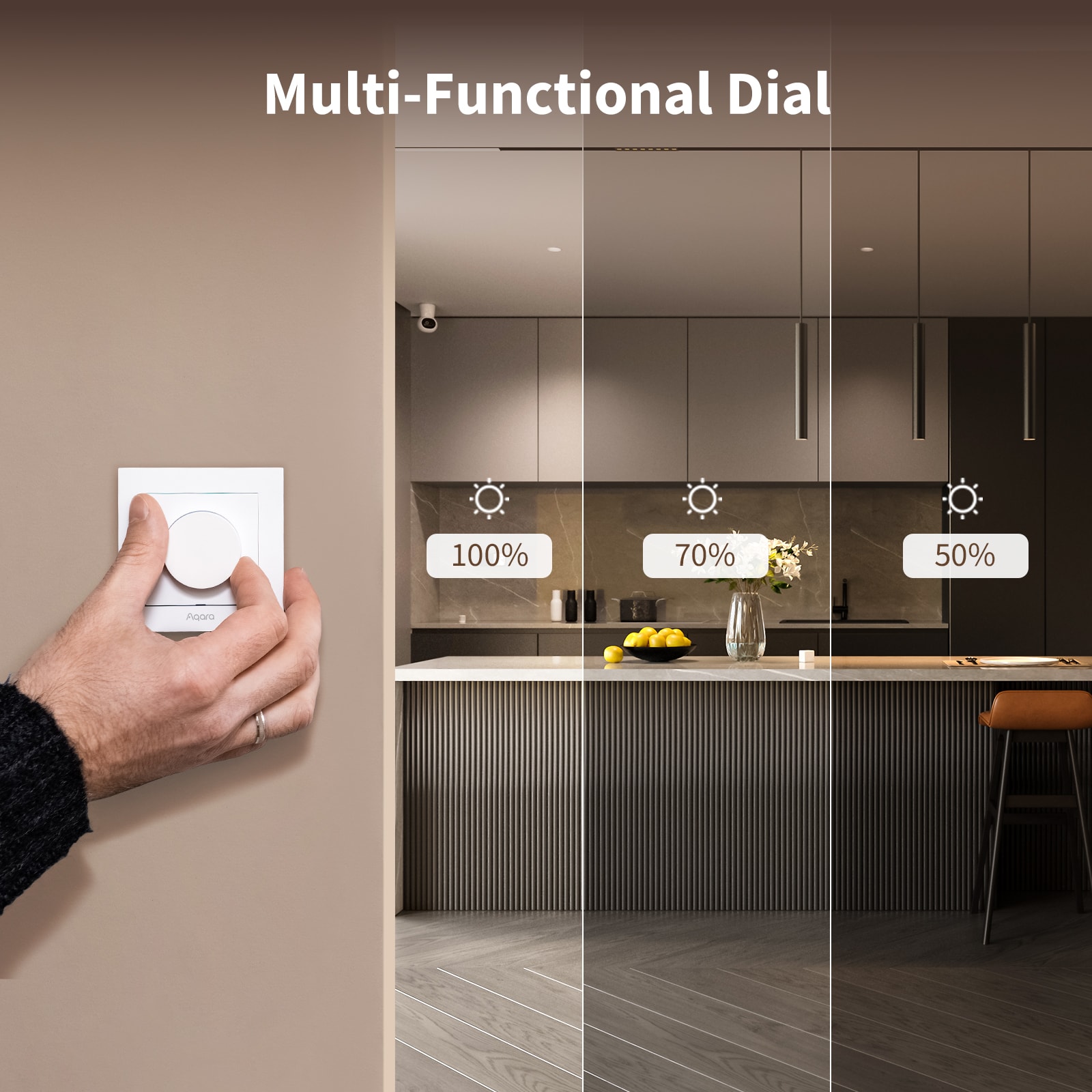 AQARA Dimmer-Schalter H2, KD-R01D, weiß, 2 Stück AQARA Dimmer-Schalter H2, KD-R01D, weiß, 2 Stück