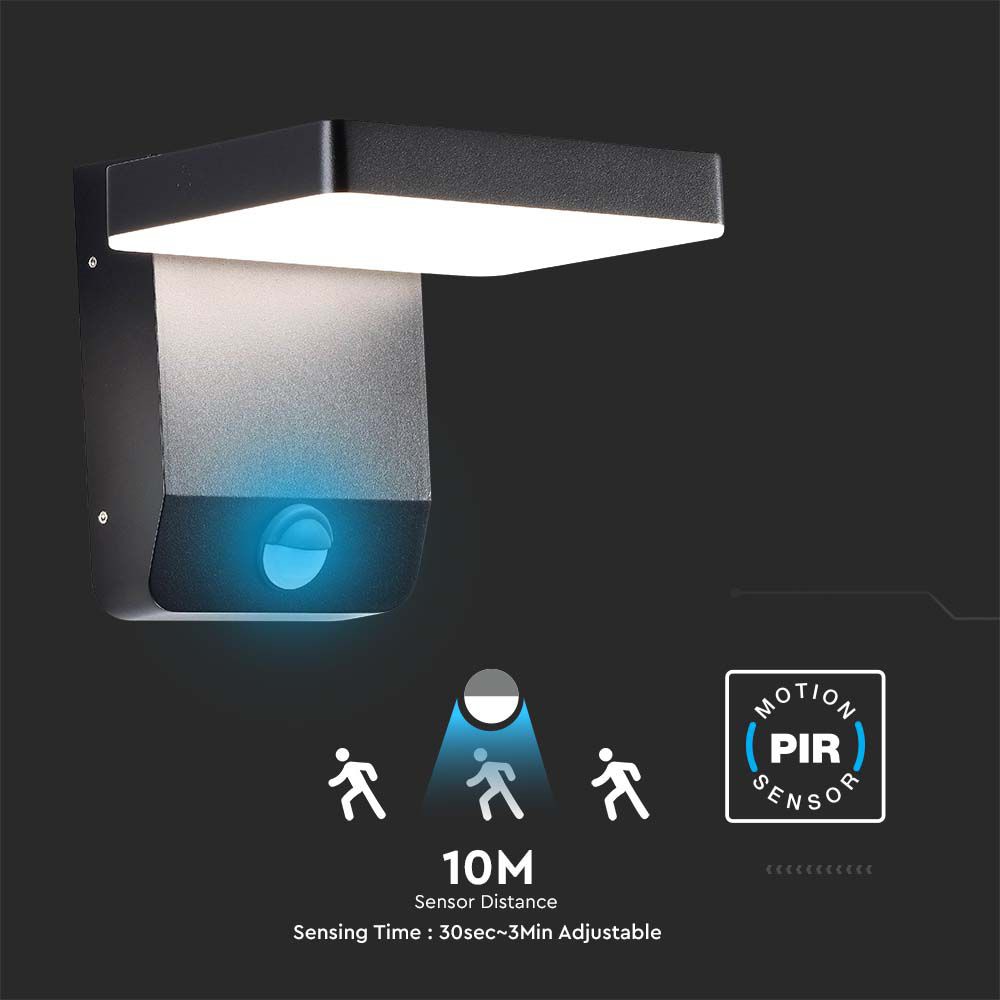 V-TAC LED-Fluter VT-11020S, EEK: E, 17 W, 2580 lm, 4000 K, Bewegungssensor, schwarz V-TAC LED-Fluter VT-11020S, EEK: E, 17 W, 2580 lm, 4000 K, Sensor, schwarz