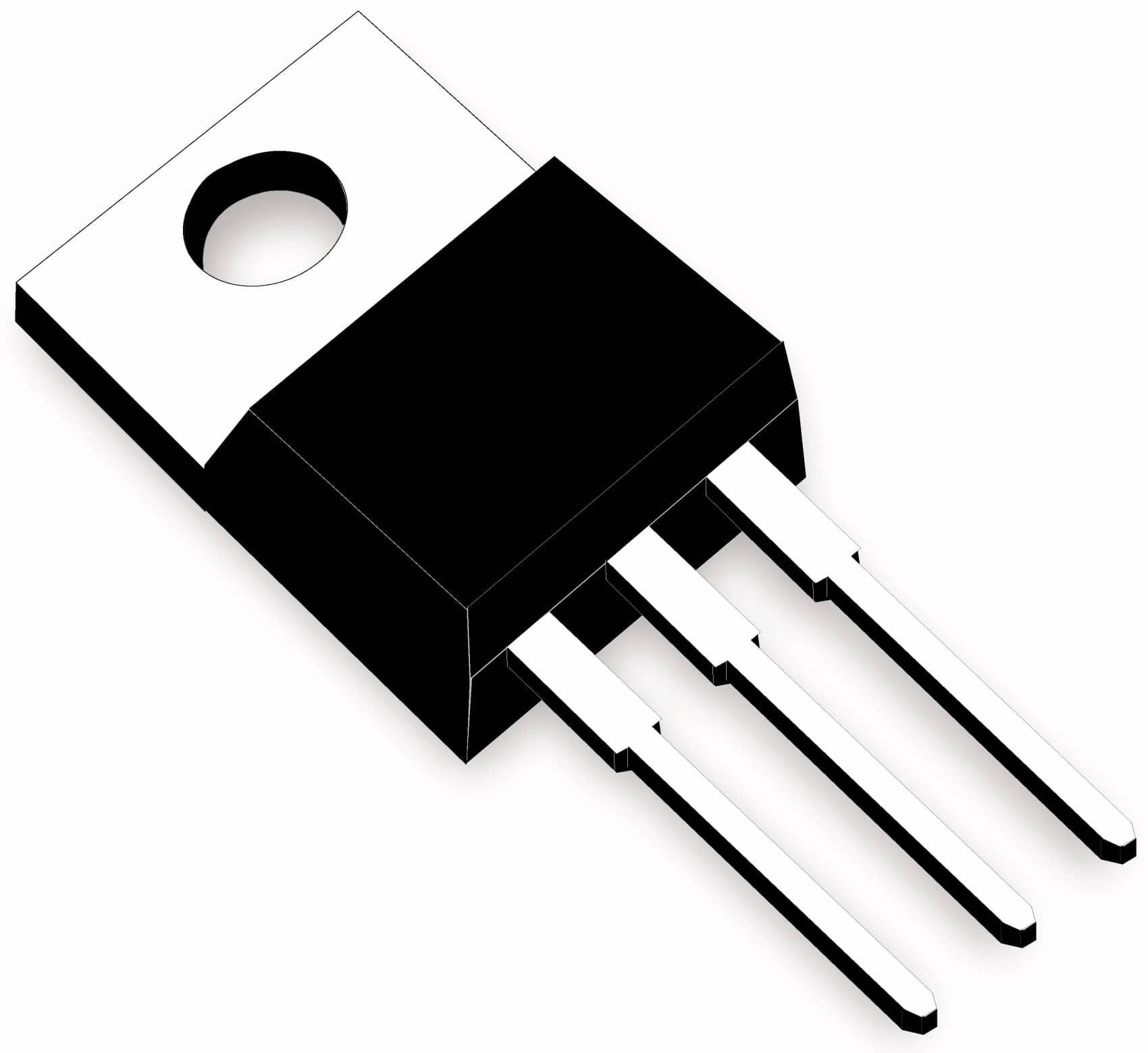Transistor BDX33C, NPN-Darl., 100 V, 10 A, 70 W, TO220