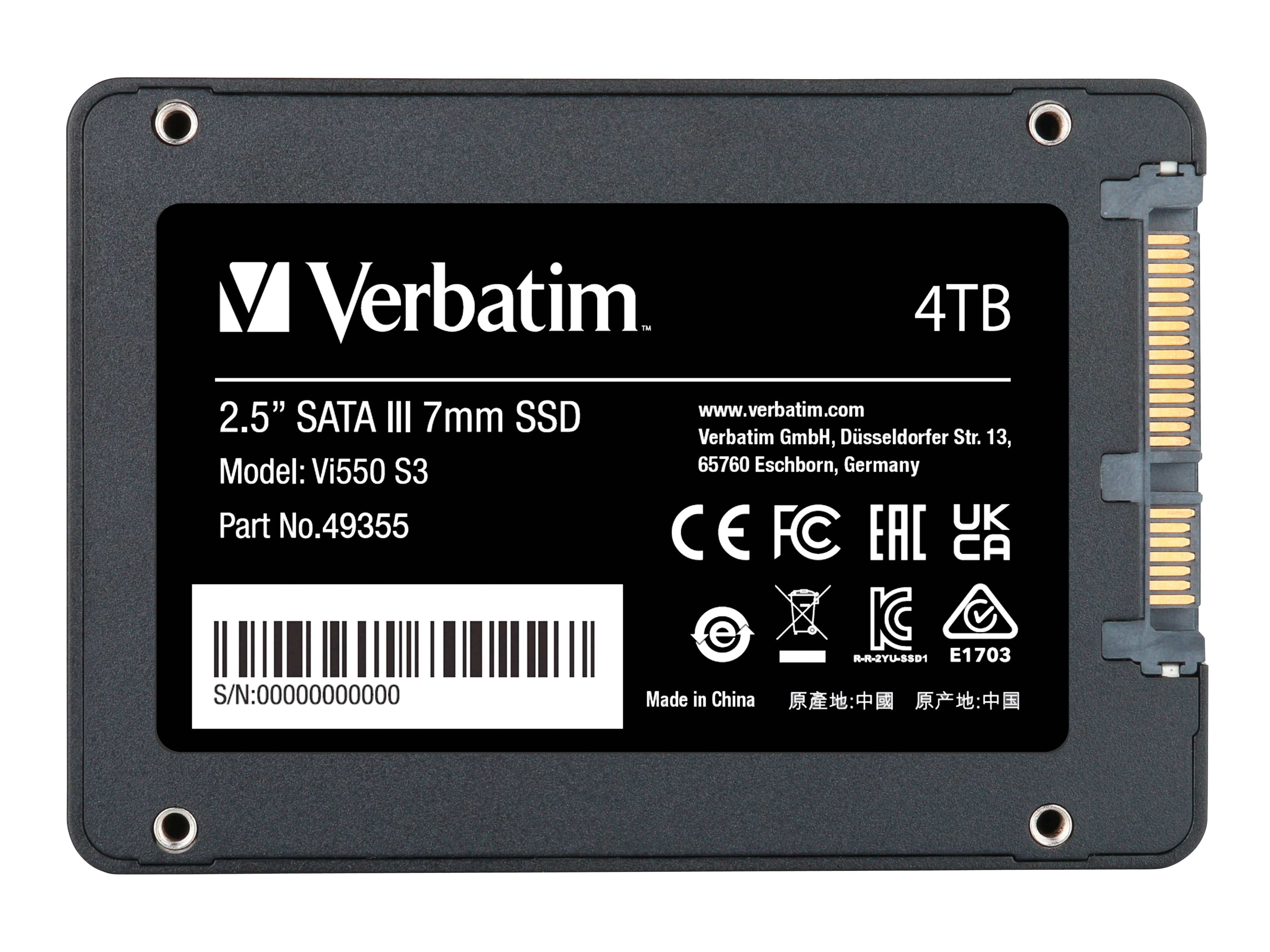 VERBATIM SSD Vi550, 4 TB VERBATIM SSD Vi550, 4 TB