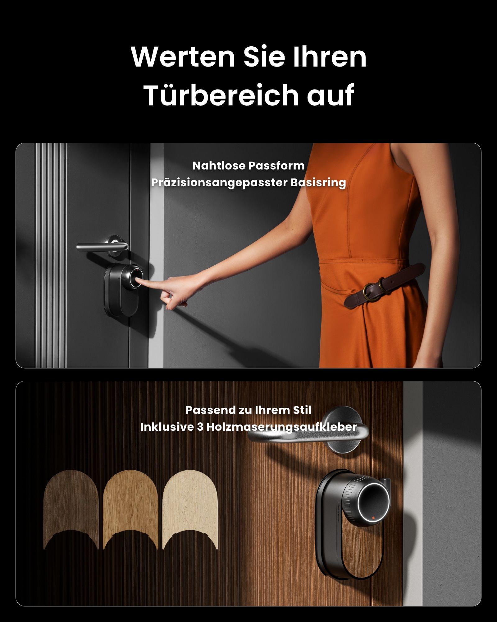 SWITCHBOT Elektronisches Türschloss Smart Lock Ultra, schwarz