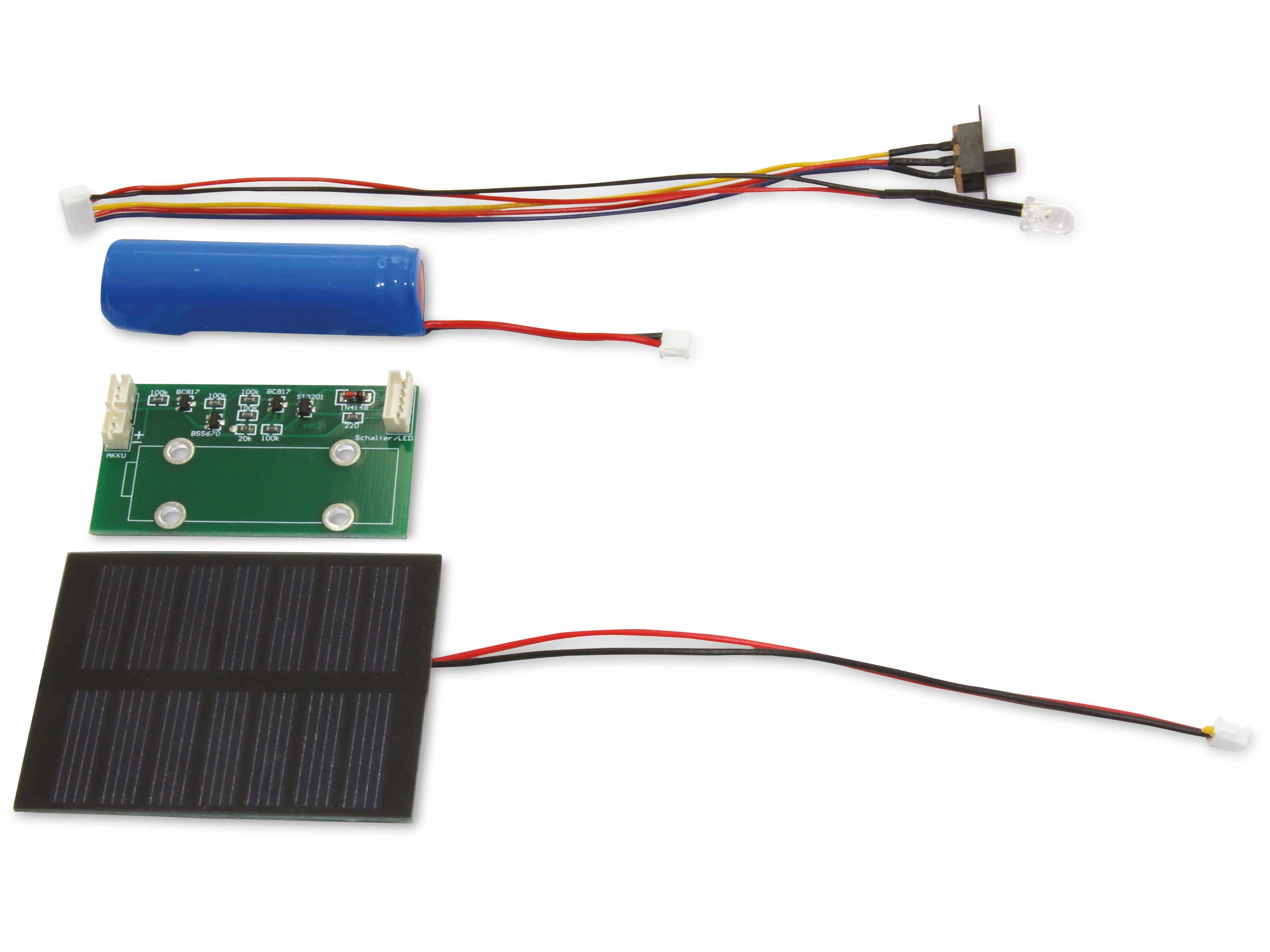 SOL-EXPERT Solar Leuchteinheit "LongLife" mit LED, Schalter und Solarmodul