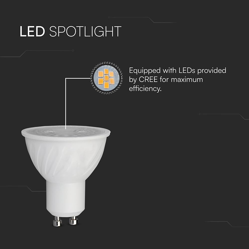 V-TAC LED-Lampe V-TAC VT-211956, 6W, EEK: F, 445lm, 3000 K, PAR16, GU10, 38°, dimmbar V-TAC LED-Lampe V-TAC VT-211956, 6W, EEK: F, 445lm, 3000 K, PAR16, GU10, 38°, dimmbar