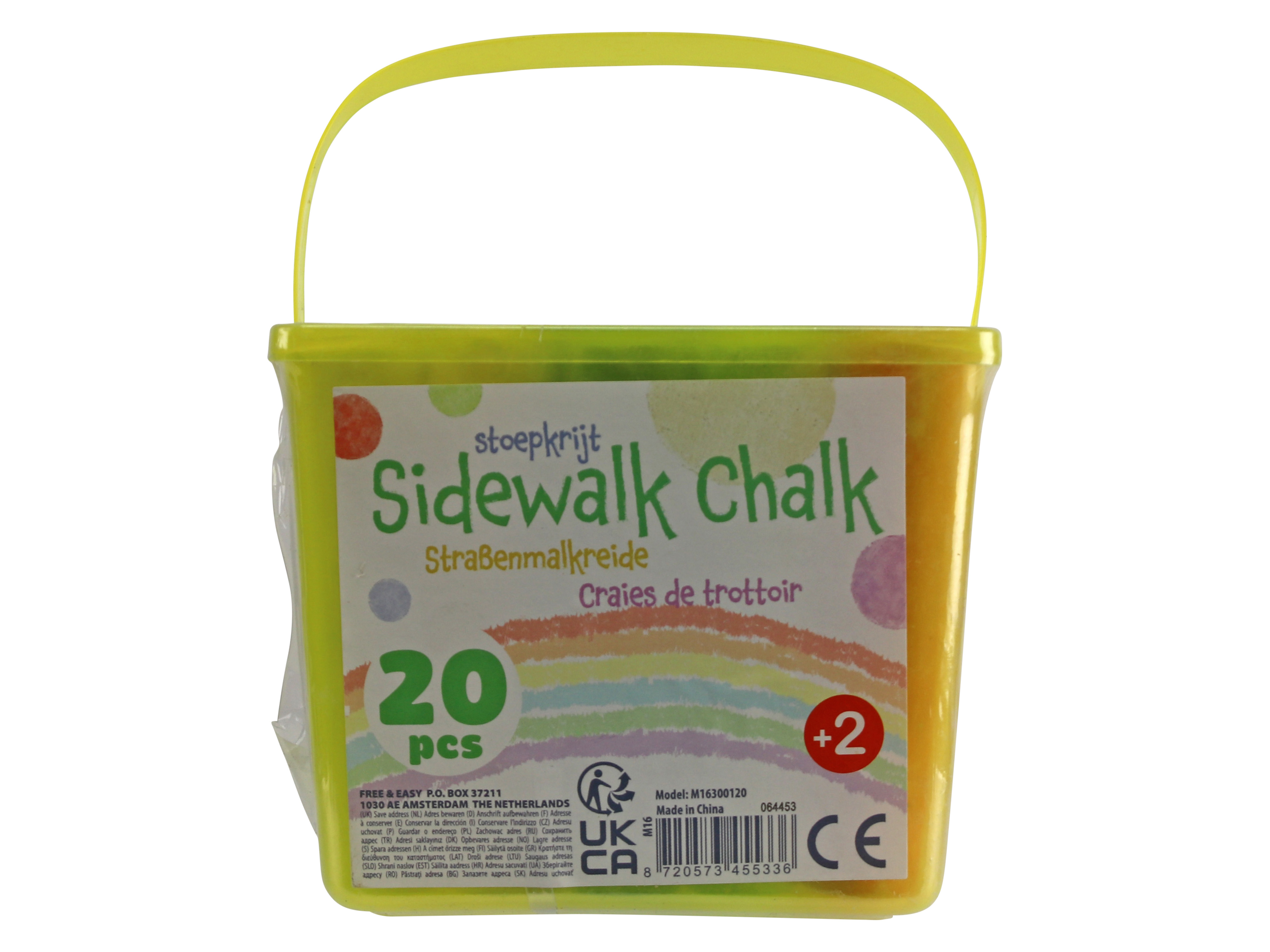 Straßenkreide, 20 Stück, inkl. Transportbox