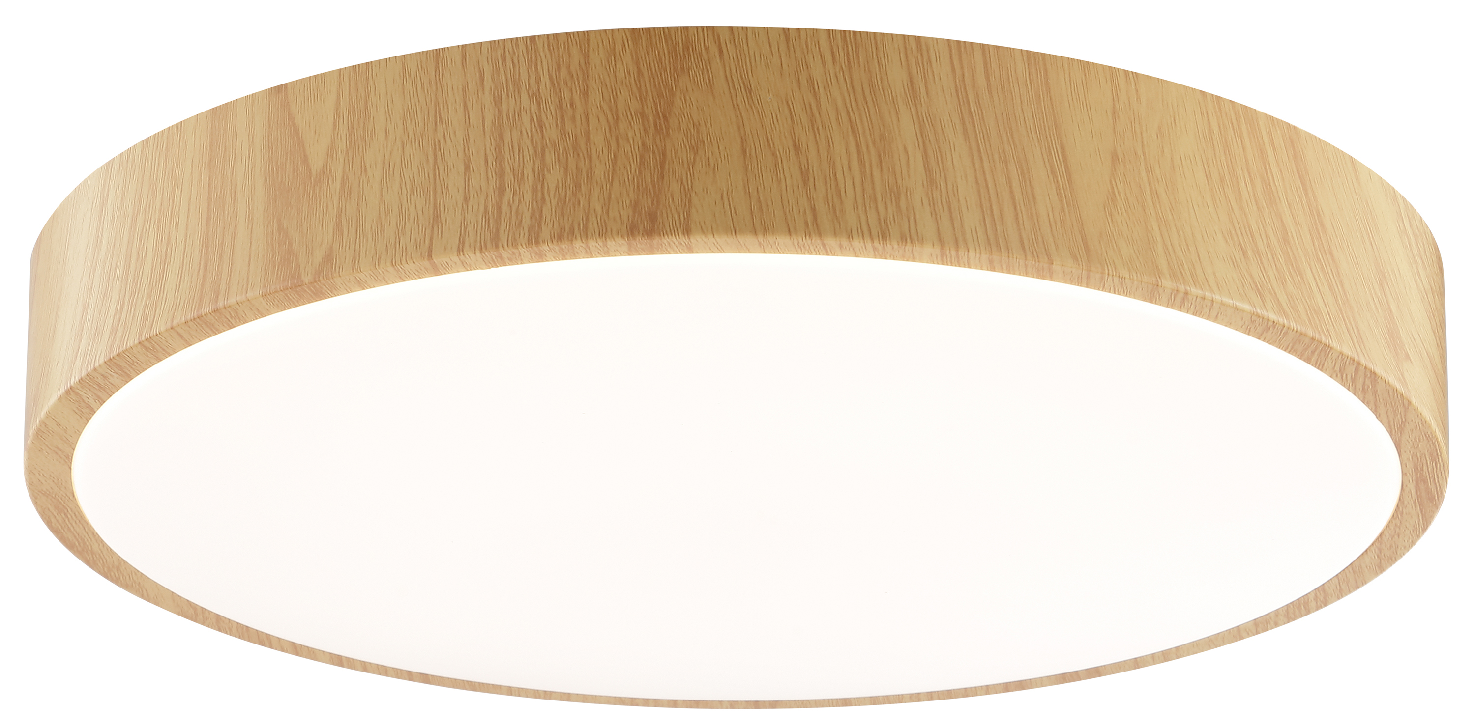 BRILLIANT LED-Deckenleuchte, Ø 33 cm, 18 W, 3000 K, 1800 lm, warmweiß, IP20, Holzoptik