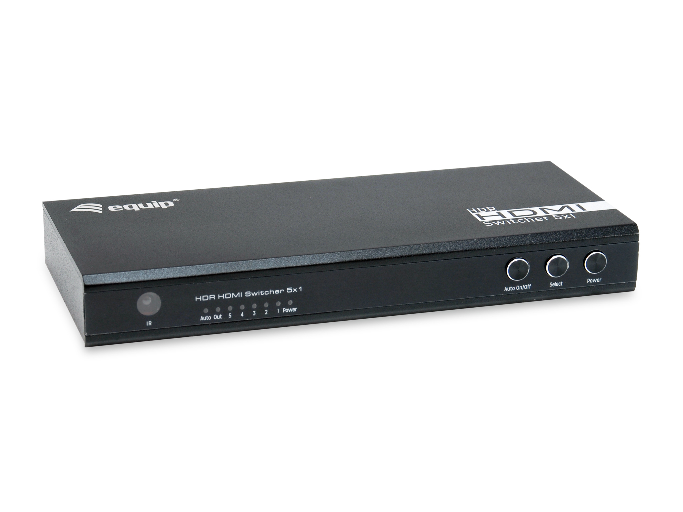EQUIP Switch 5x1, HDMI 2.0, 4 K, 60 Hz, schwarz, inkl.Fernbedienung