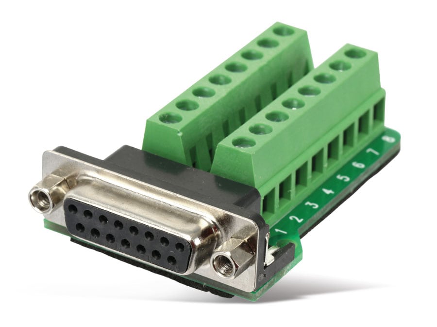 Sub-D Kupplung, 15-polig (2-reihig)