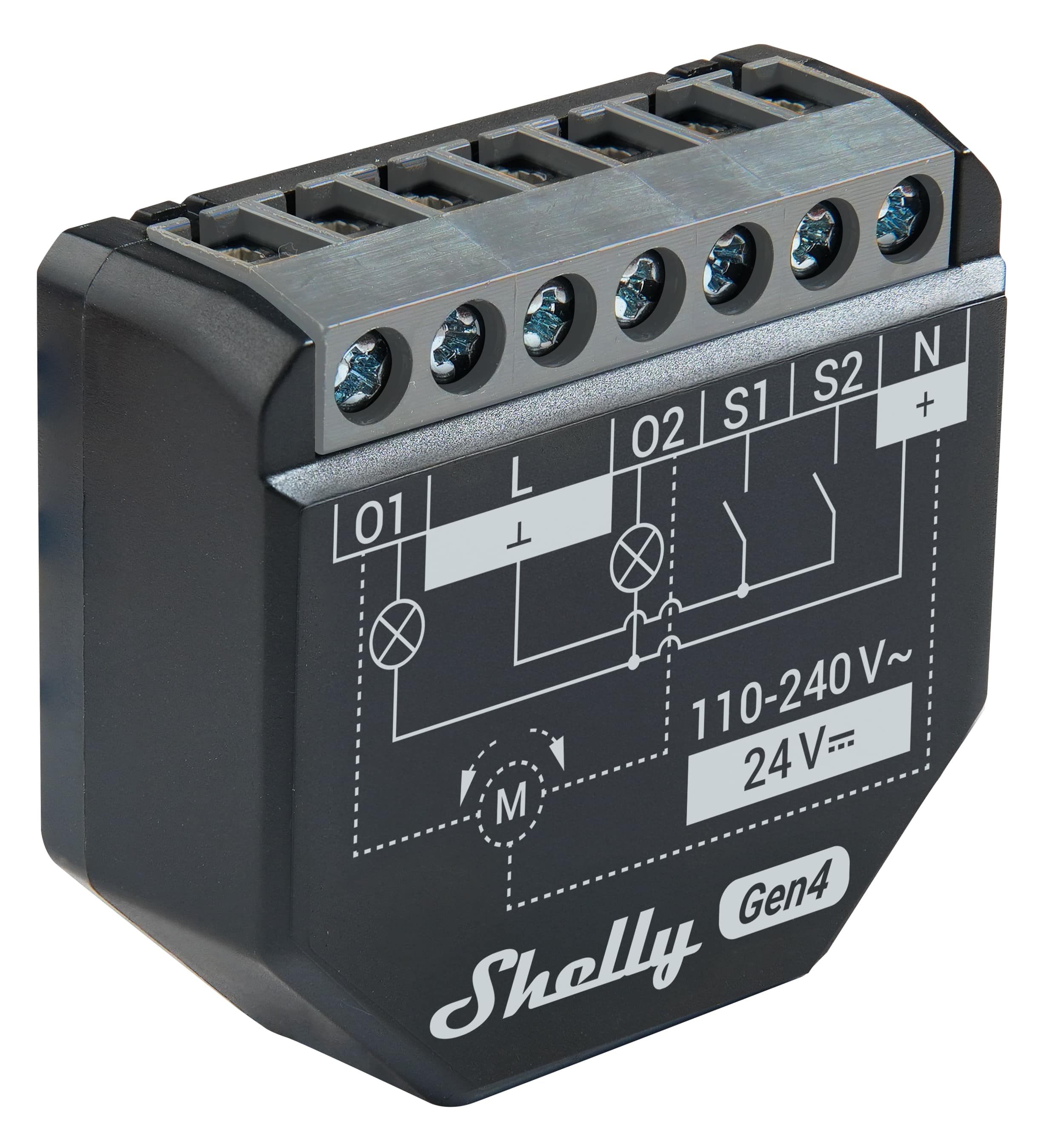 SHELLY WLAN-Schaltaktor 2PM Gen4, 2 Kanal, WLAN, Matter, Bluetooth, 3 Stück