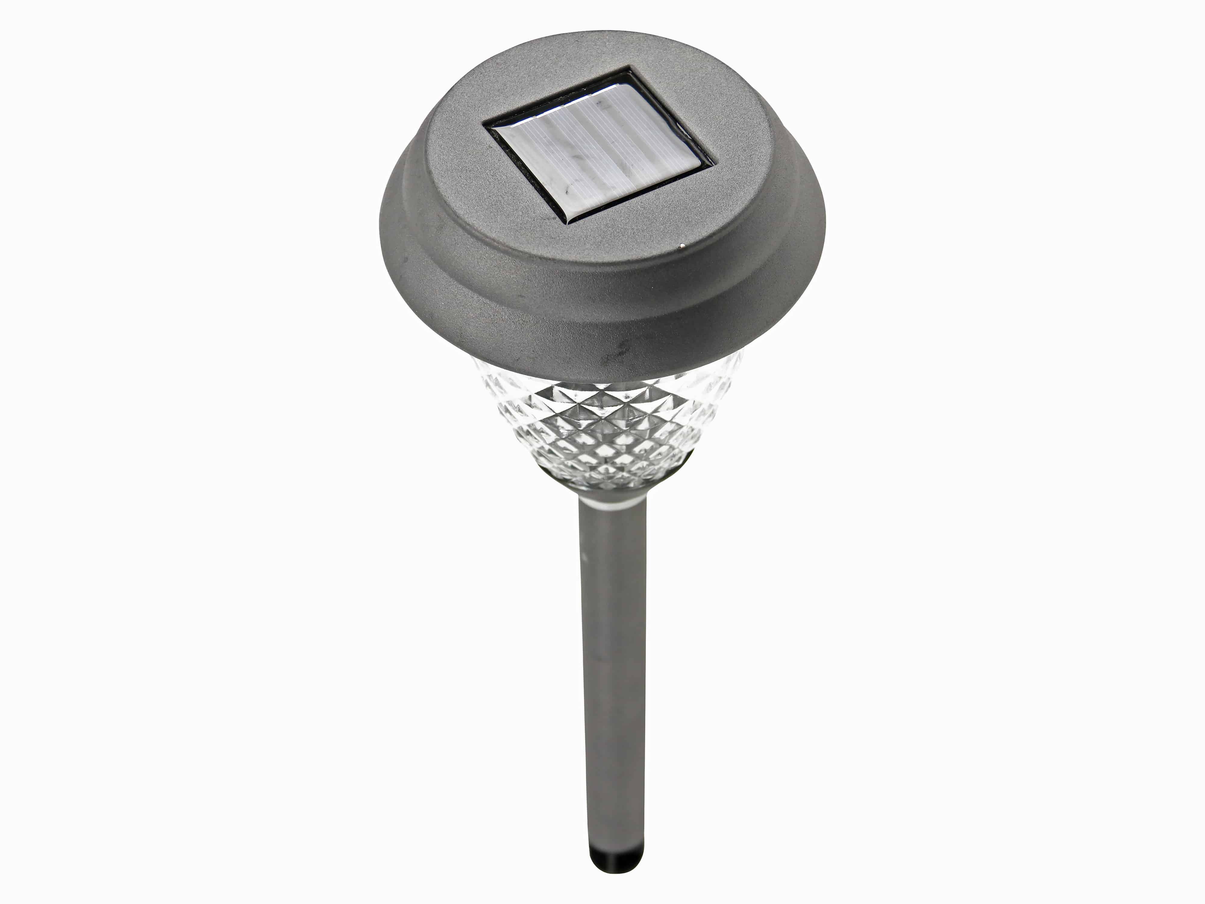 LED-Solargartenleuchte, grau, 41 cm