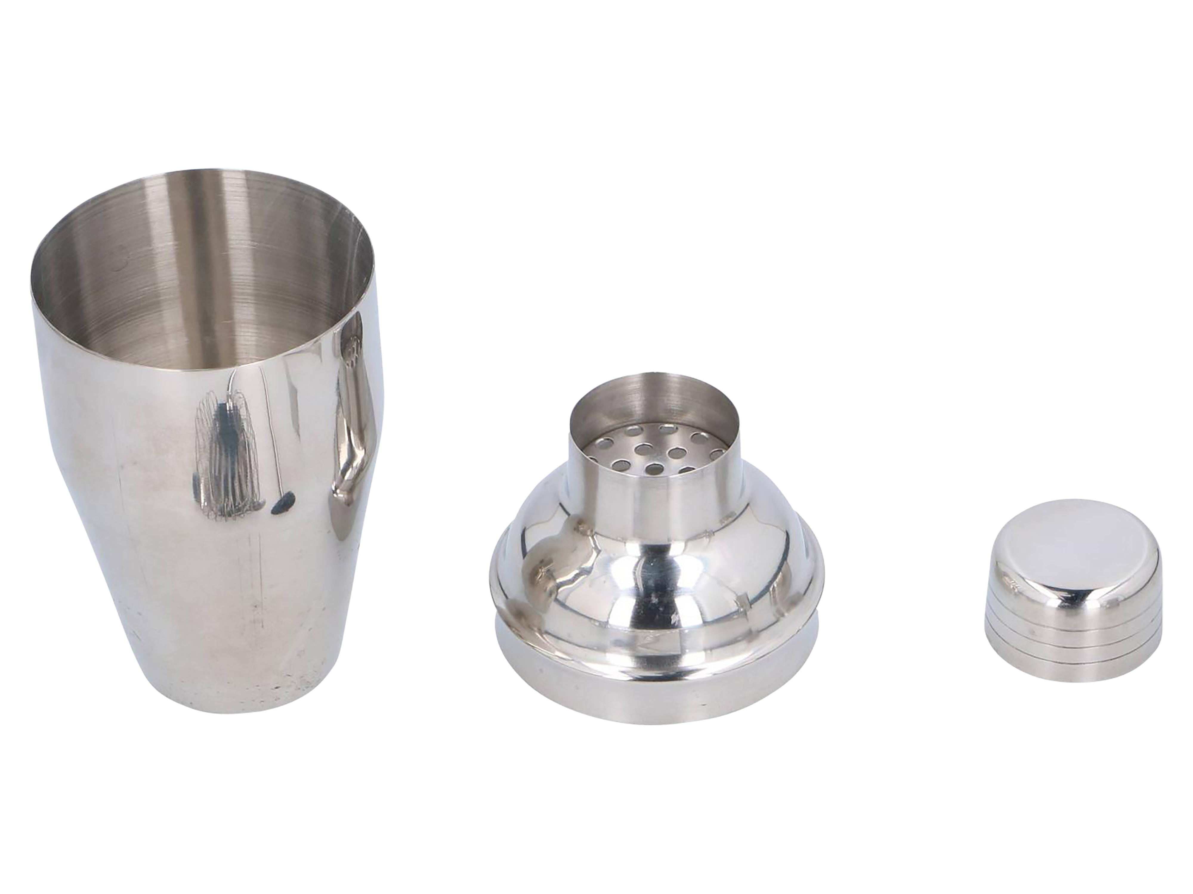 ALPINA Cocktail-Set 10185, 5-Teilig, Shaker 350ml, rostfrei, Edelstahl