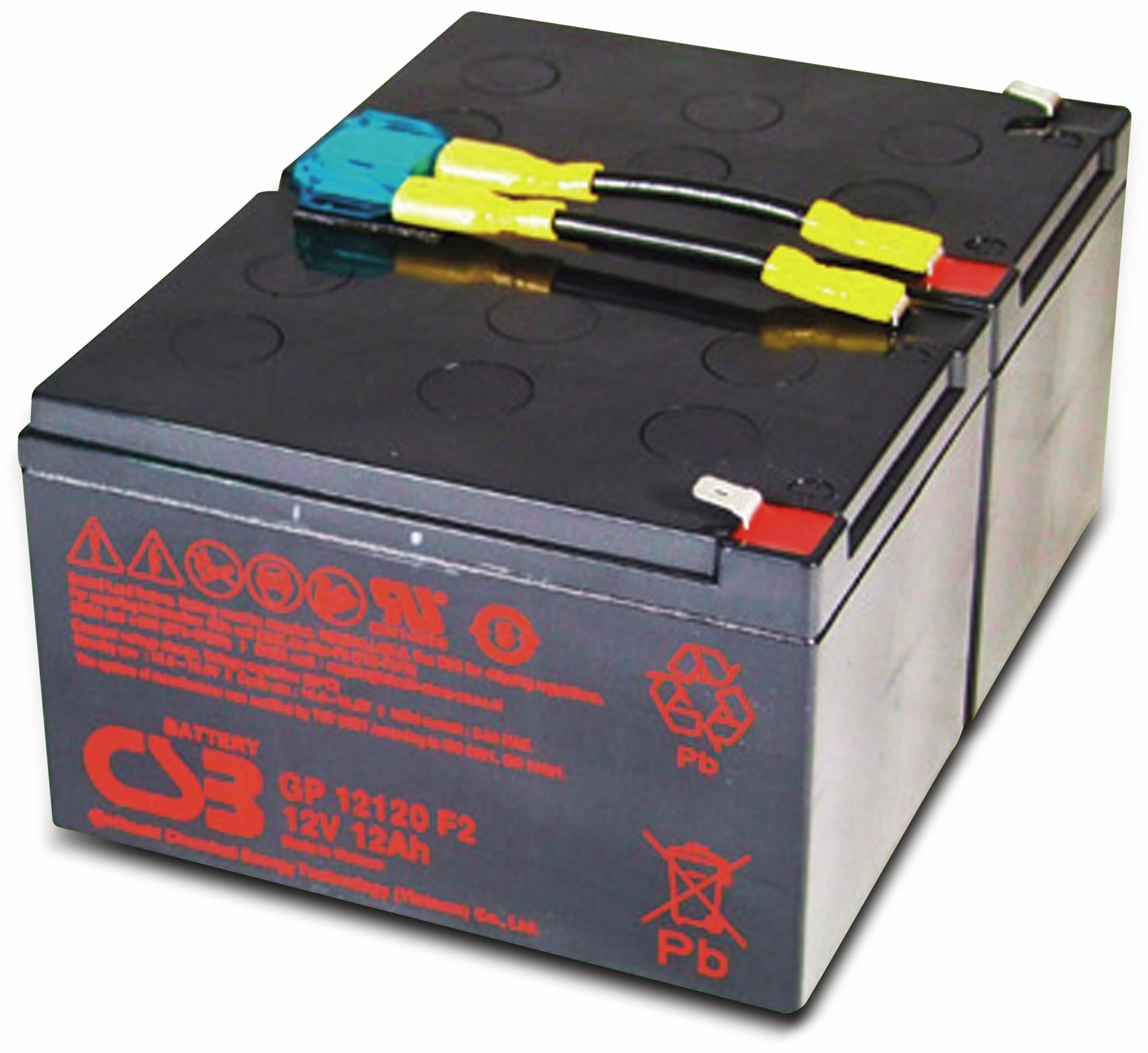 Blei-Akkumulator, 24 V-, 12 Ah, geeignet für APC RBC6