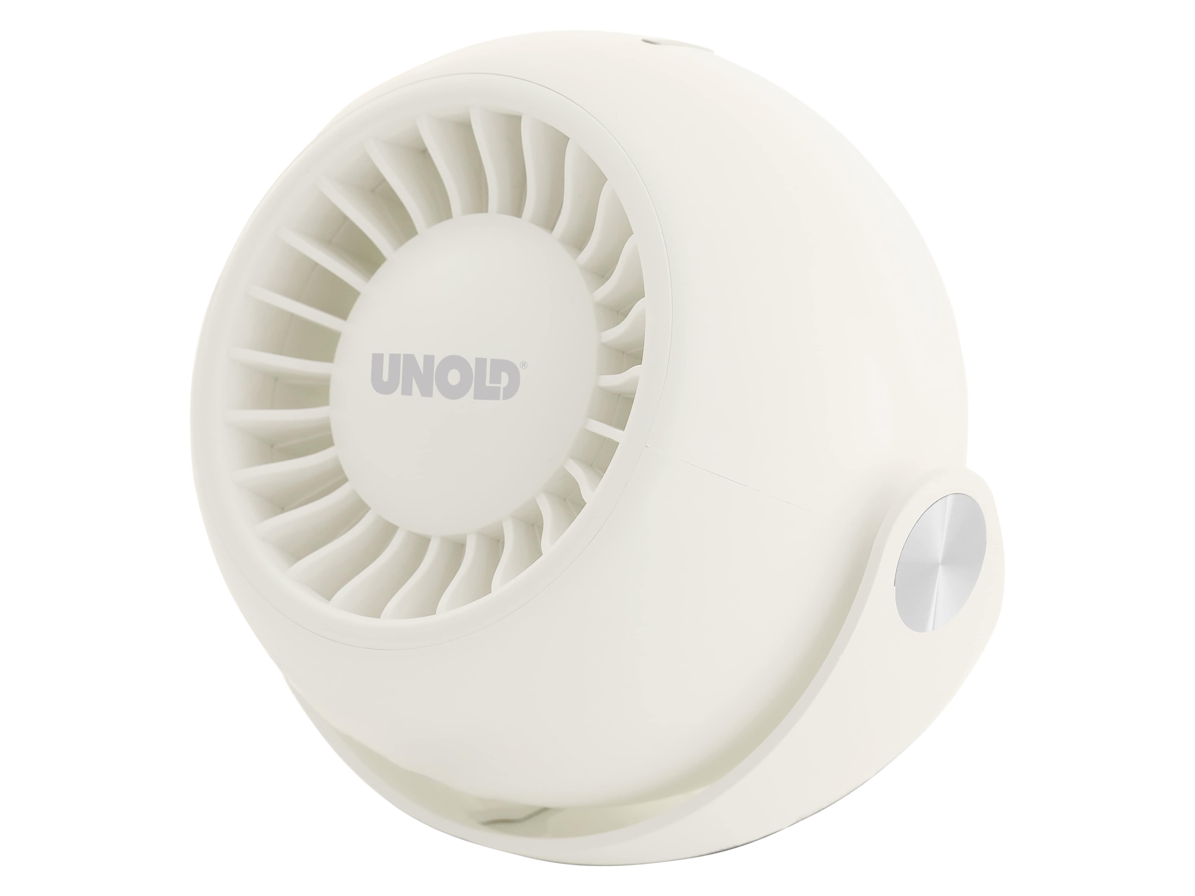 Akku-Ventilatur UNOLD Breezy Bowl, (Ø x H) 90mm x 105 mm, 6W, creme