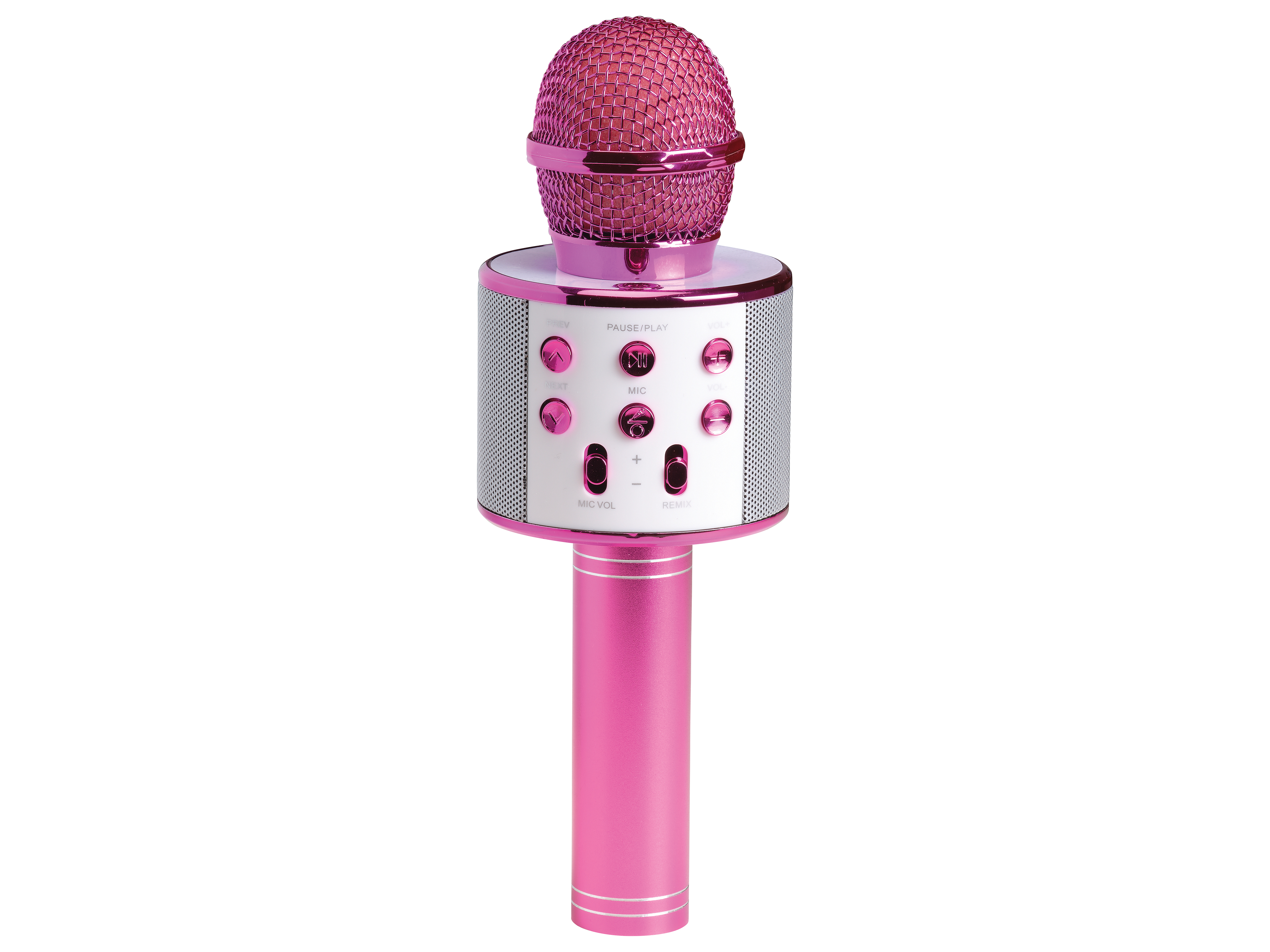 DENVER Karaoke Mikrofon-Lautsprecher KMS-20P, rosa