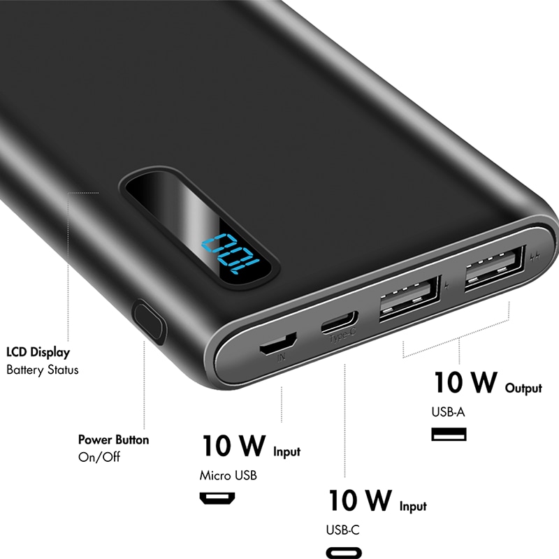 LOGILINK Powerbank PA0280, 10.000 mAh LOGILINK Powerbank PA0280, 10.000 mAh