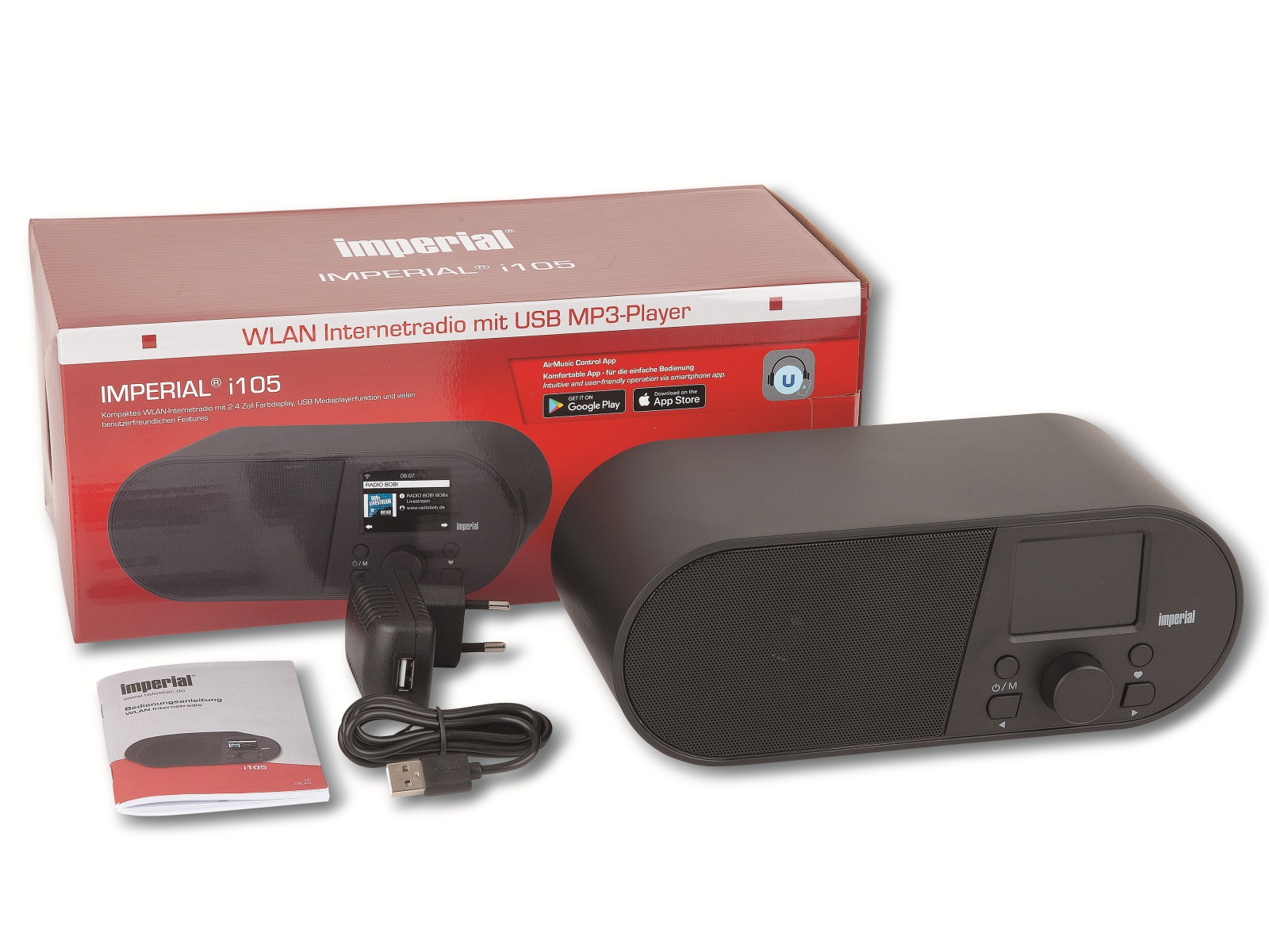 IMPERIAL Internetradio i105, Wlan, schwarz