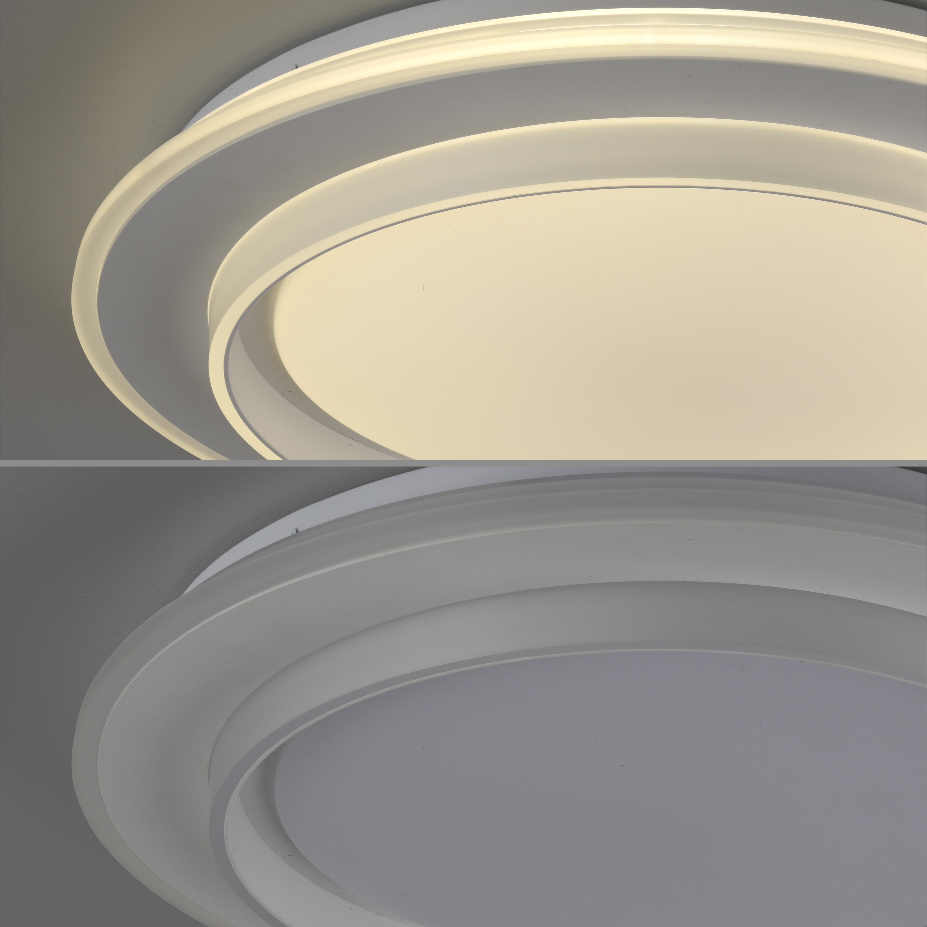 JUST LIGHT LED-Deckenleuchte 14296-16, 20W, CCT, 2700lm, IP20, weiß