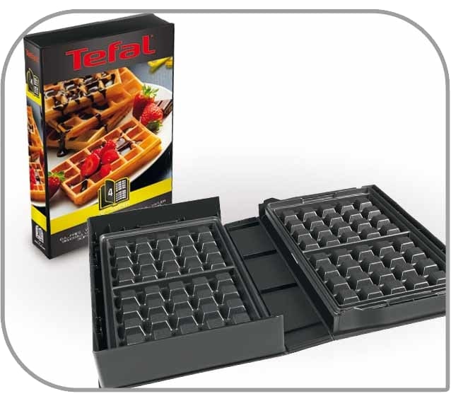 TEFAL Snack Collection 4-er Set, SW854D, Snack-Kombigerät, 4 Plattensets