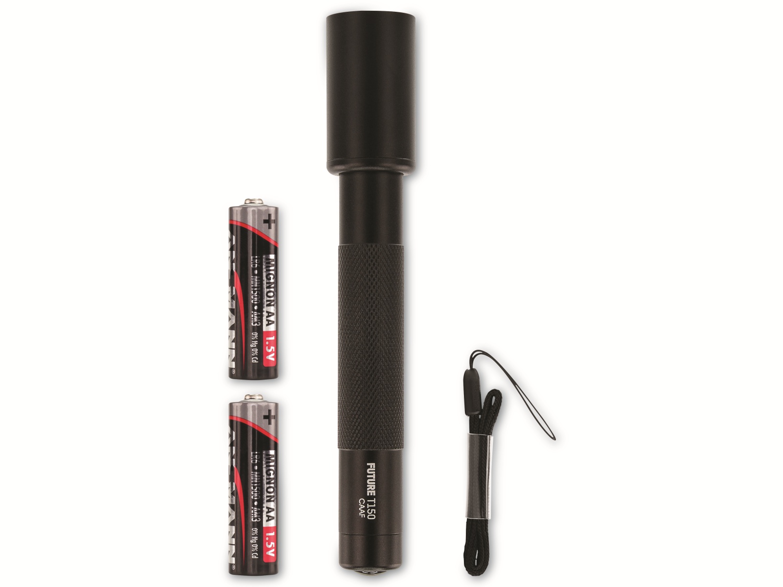 ANSMANN LED-Taschenlampe Future T150, Alu, 3W, 150 lm, batteriebetrieben