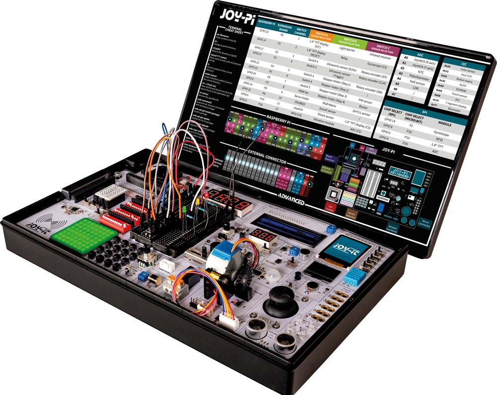 Joy-Pi Advanced Lernzentrale inkl. Raspberry Pi 4 Model B – 8GB RAM