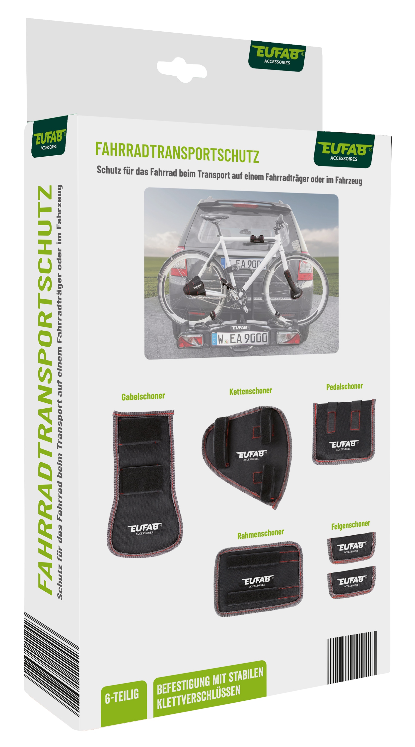 EUFAB Fahrrad-Transportschutz, 11242, 6-teilig