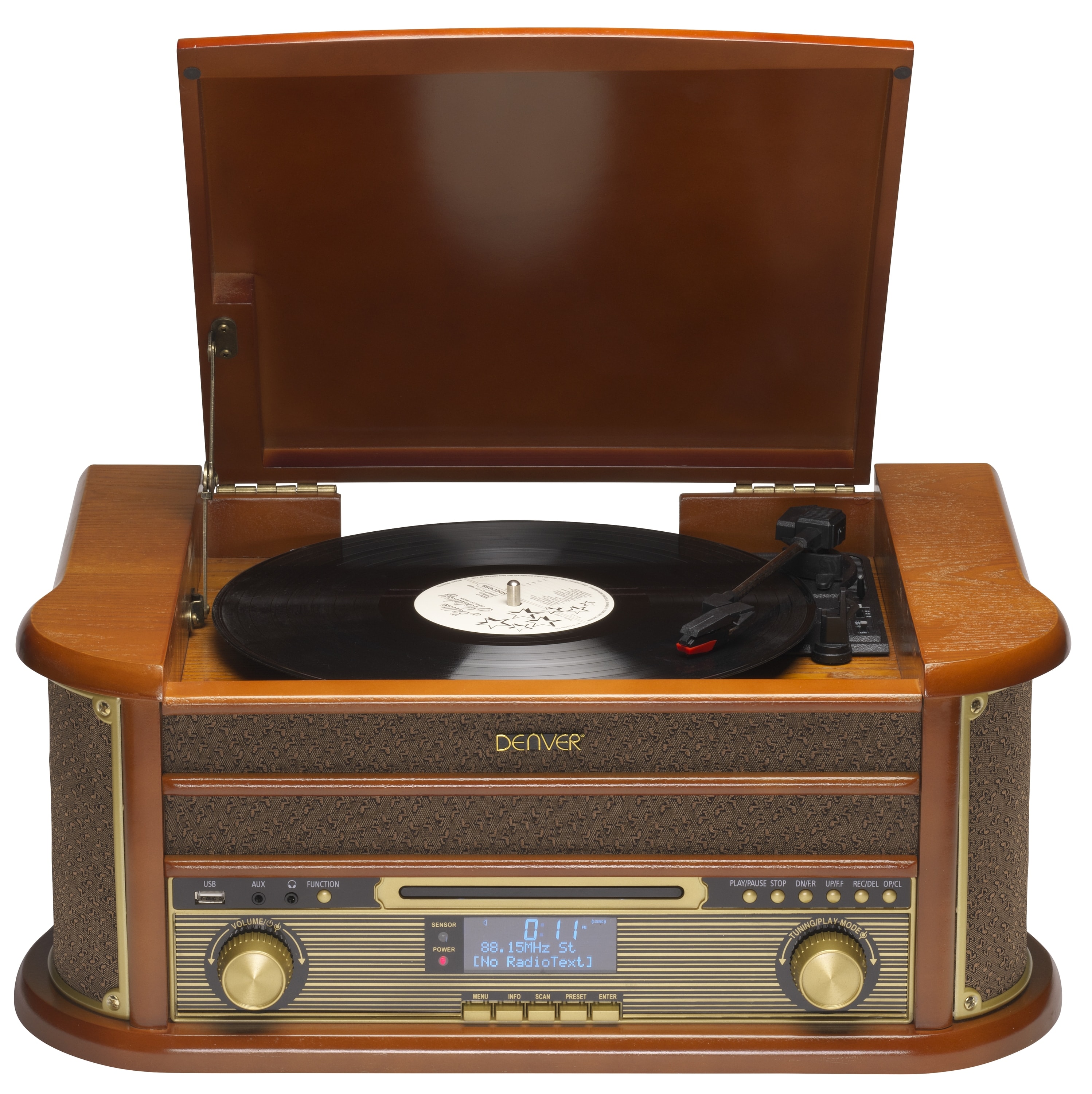 DENVER Retro Music Center MRD-51, Holz