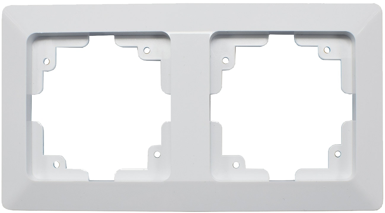 MILOS Abdeckrahmen 22788, 2-fach, weiß matt MILOS Abdeckrahmen 22788, 2-fach, weiß matt