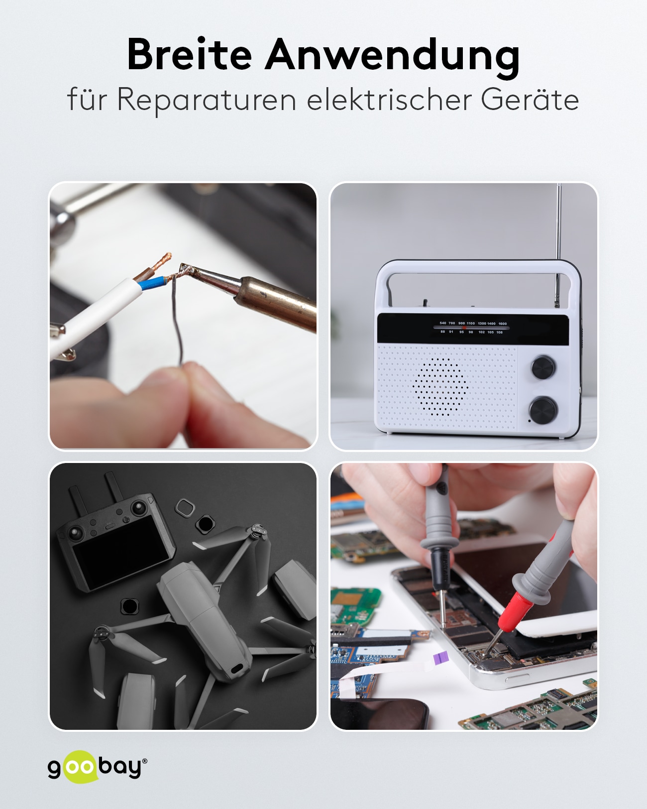 GOOBAY Lötzinn Pro, 12,5 g, Ø 1,0 mm