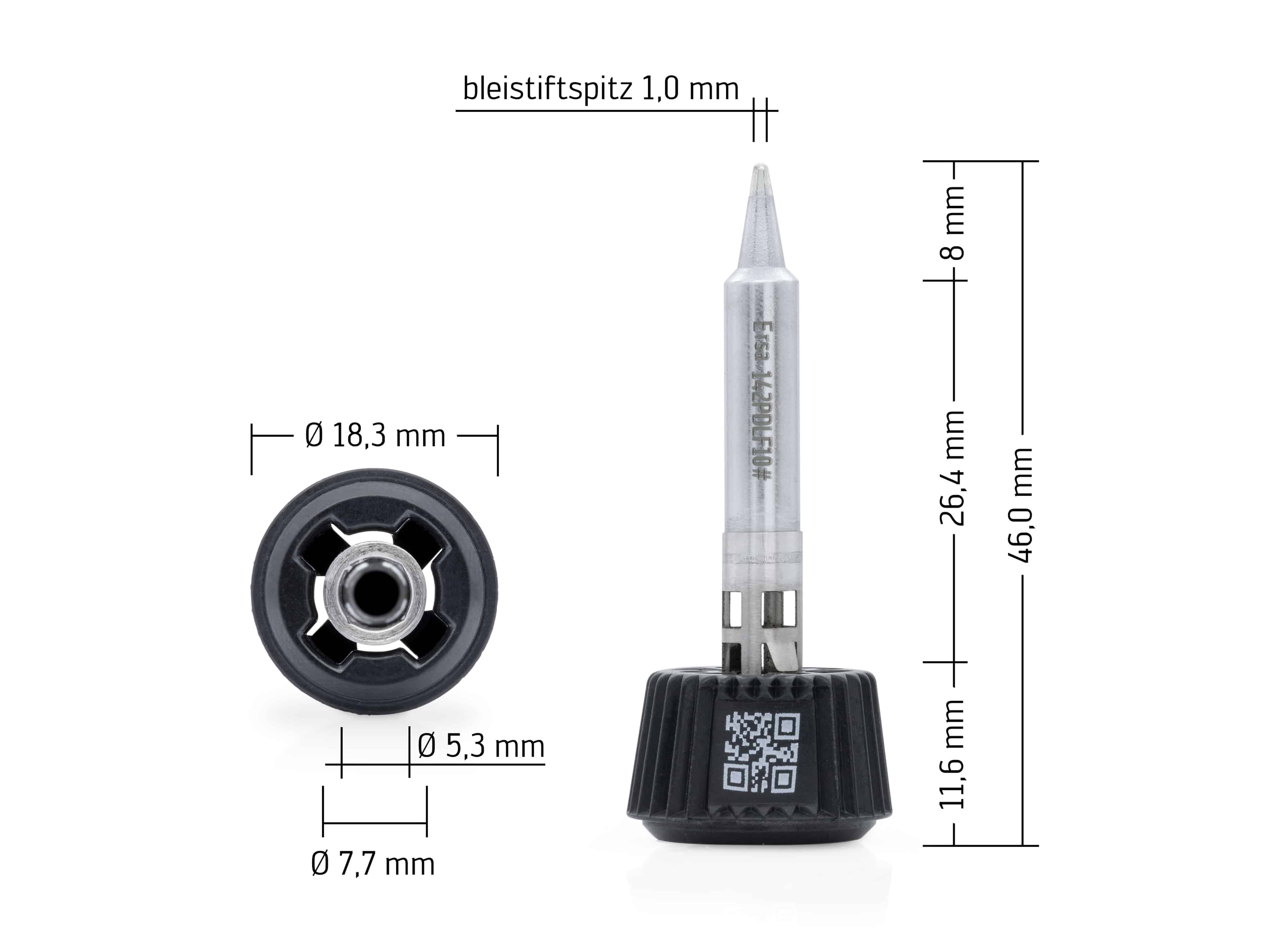 ERSA Lötspitze, 0142PDLF10/SB, bleistiftspitz, 1,0 mm