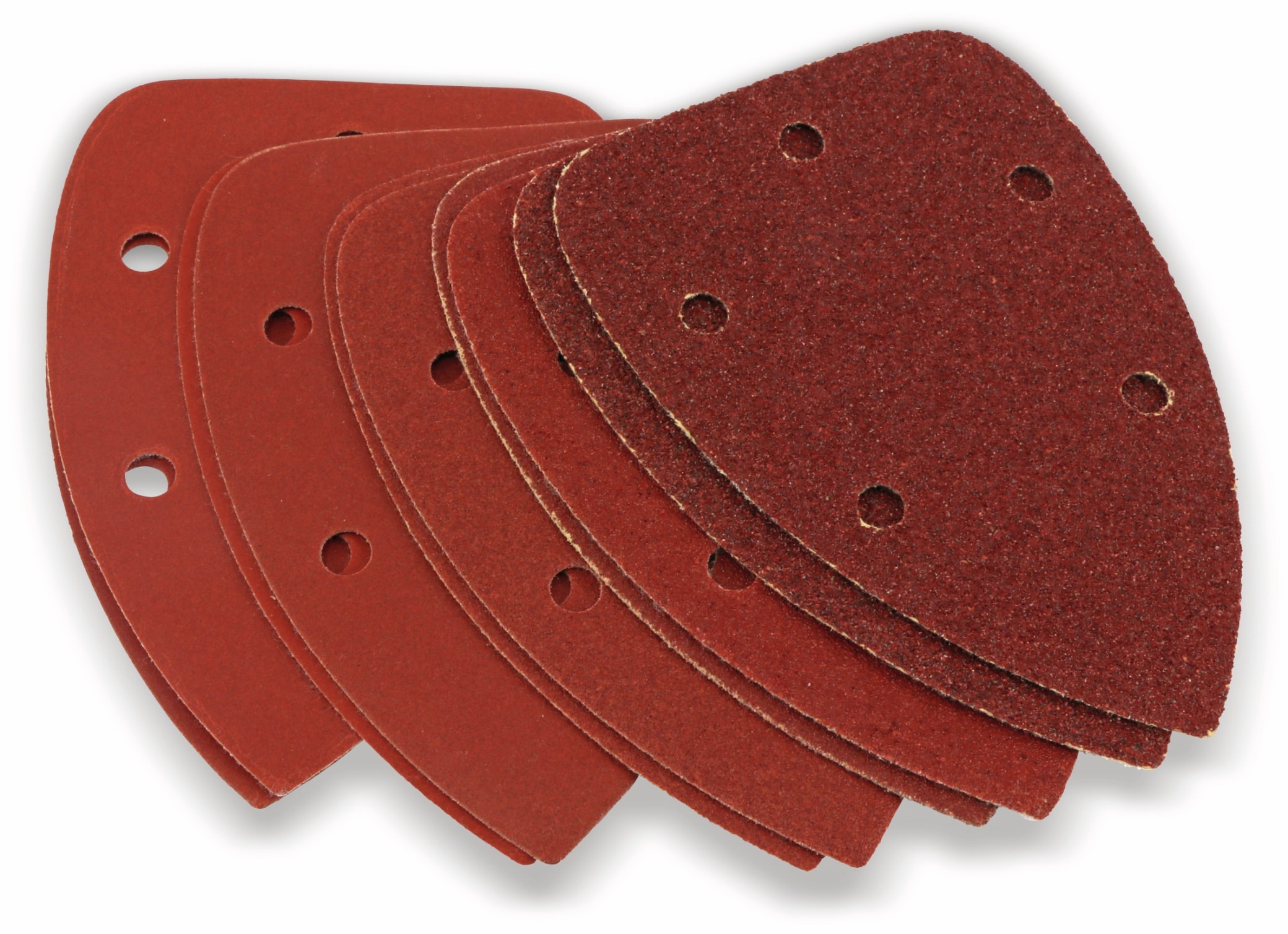 Schleifdreiecke-Set, 10 Stück, 140x140x90 mm Schleifdreiecke-Set, 10 Stück, 140x140x90 mm