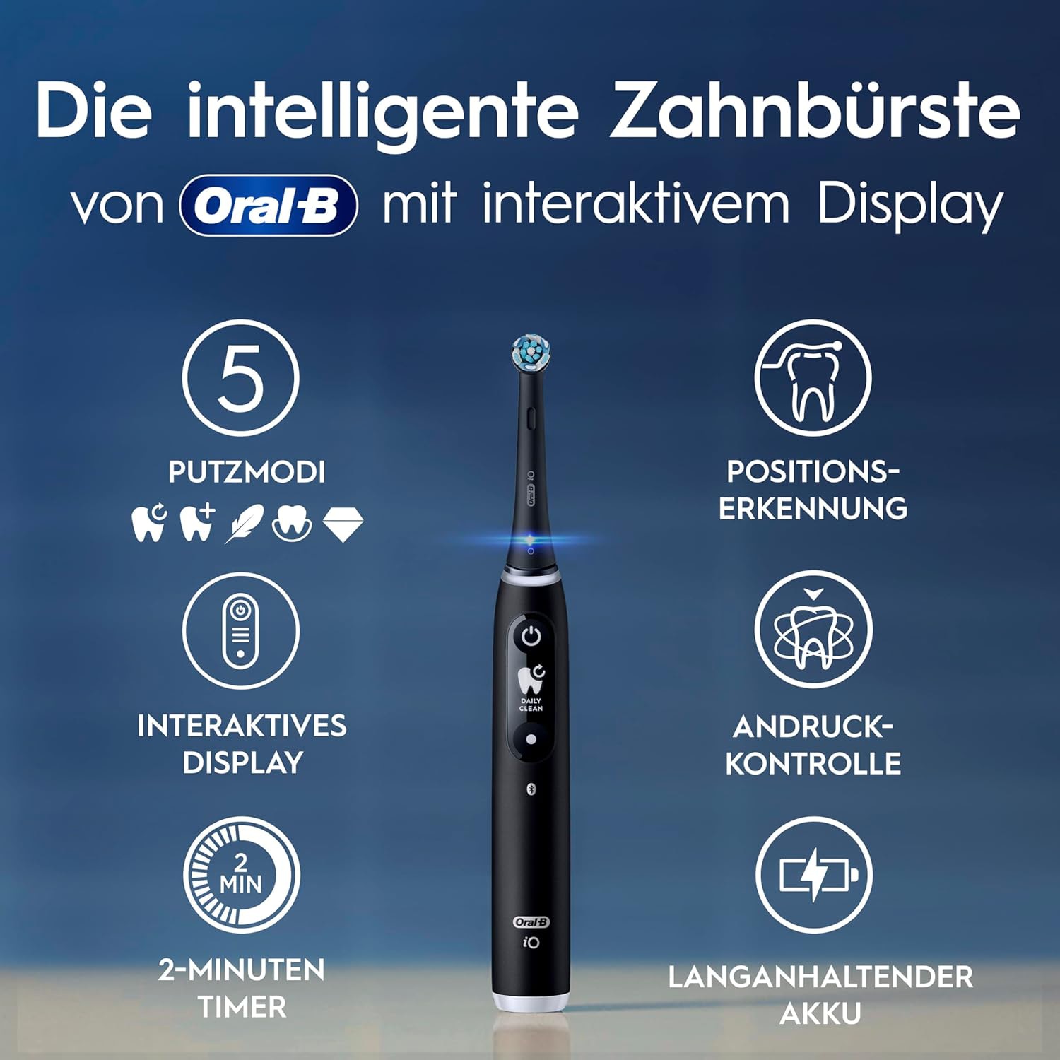ORAL-B Elektrische Zahnbürste iO, Series 6 Plus Edition, Black Lava ORAL-B Elektrische Zahnbürste iO, Series 6 Plus Edition, Black Lava