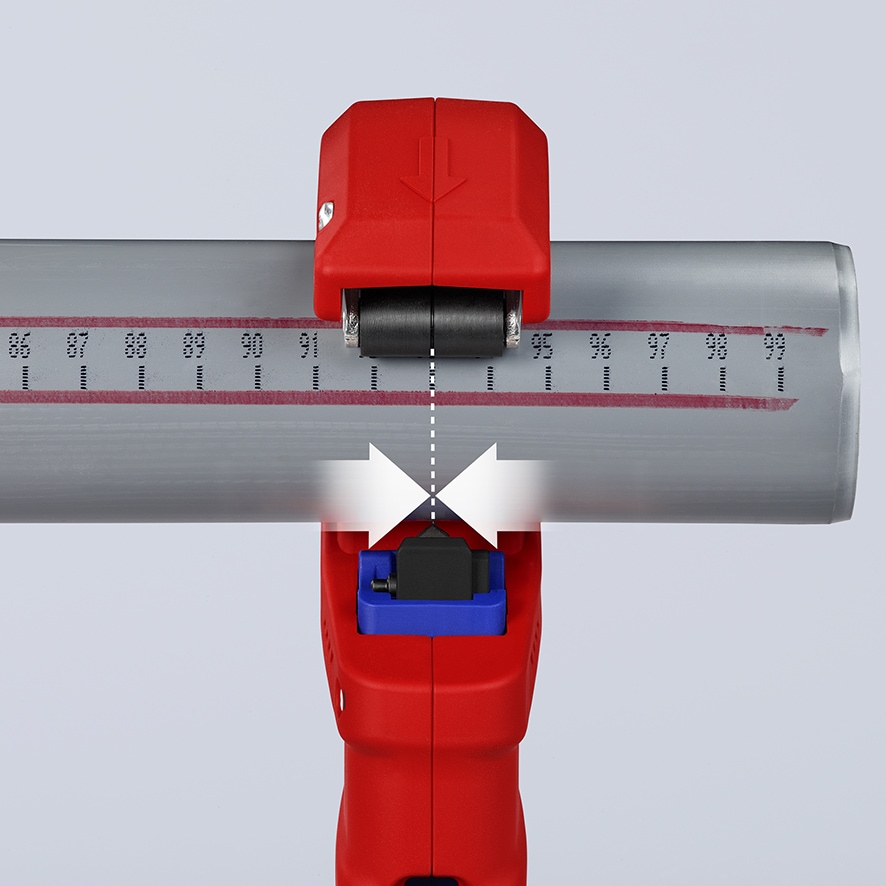 KNIPEX Rohrabschneider, DP50, 90 23 01 BK, für Kunststoff-Abflussrohre