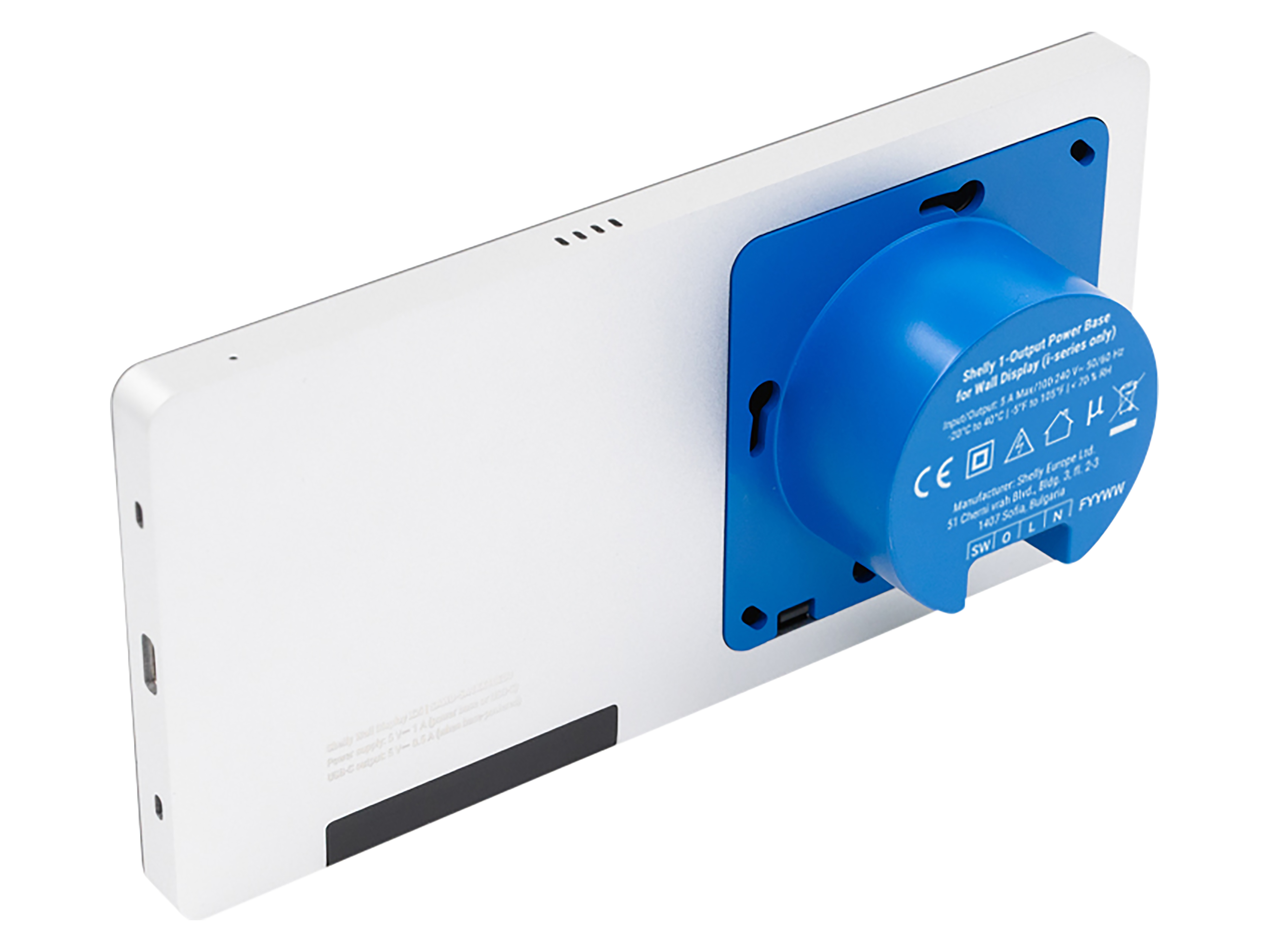 SHELLY Wanddisplay Wall Display X2i, silber