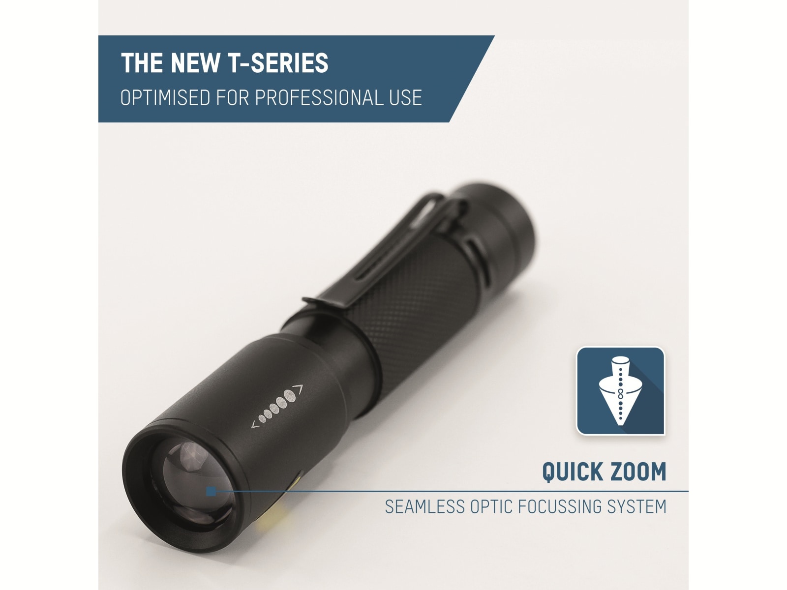 ANSMANN LED-Taschenlampe T50F, Alu, 3W, 60 lm, batteriebetrieben