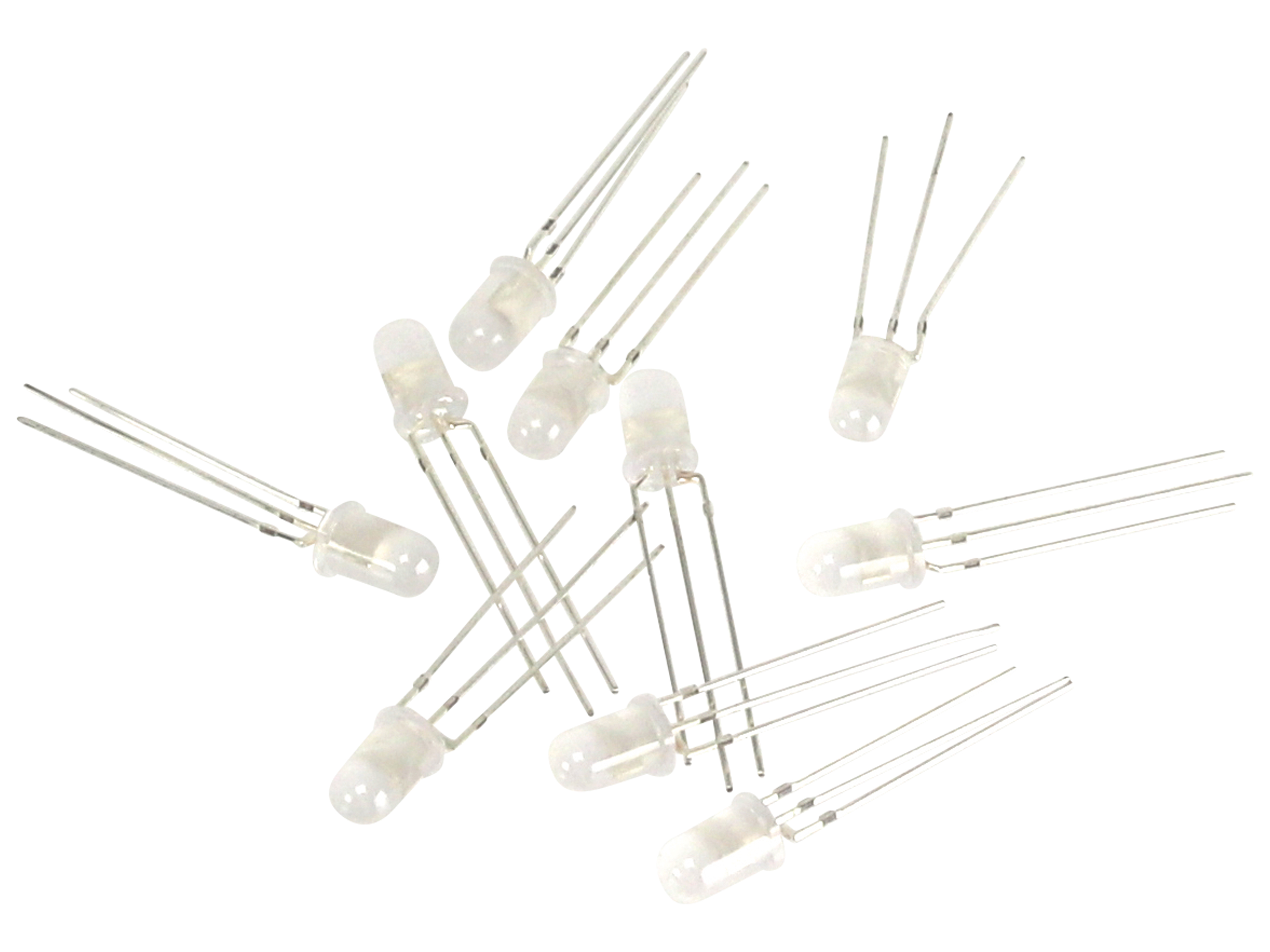 EVERSTAR Duo-LEDs ESL-V50RBC007, rot/blau, 10 Stück EVERSTAR Duo-LEDs ESL-V50RBC007, rot/blau, 10 Stück