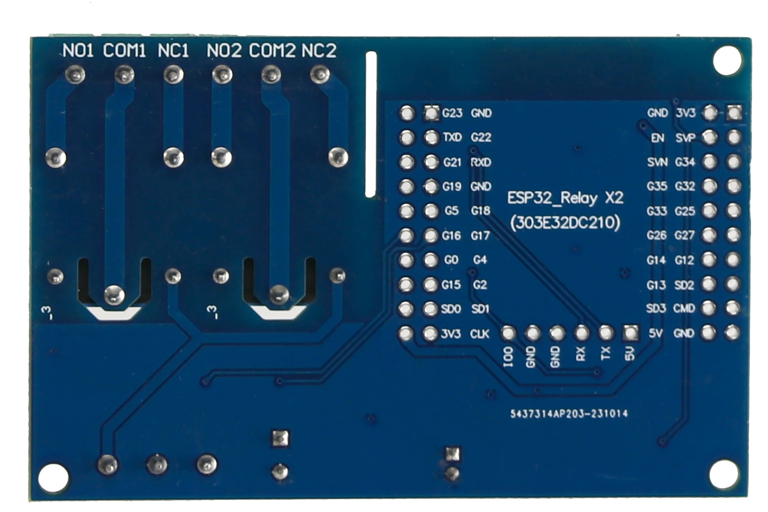 DAYPOWER Relaismodul ESP32-2R-D5, 2-Kanal