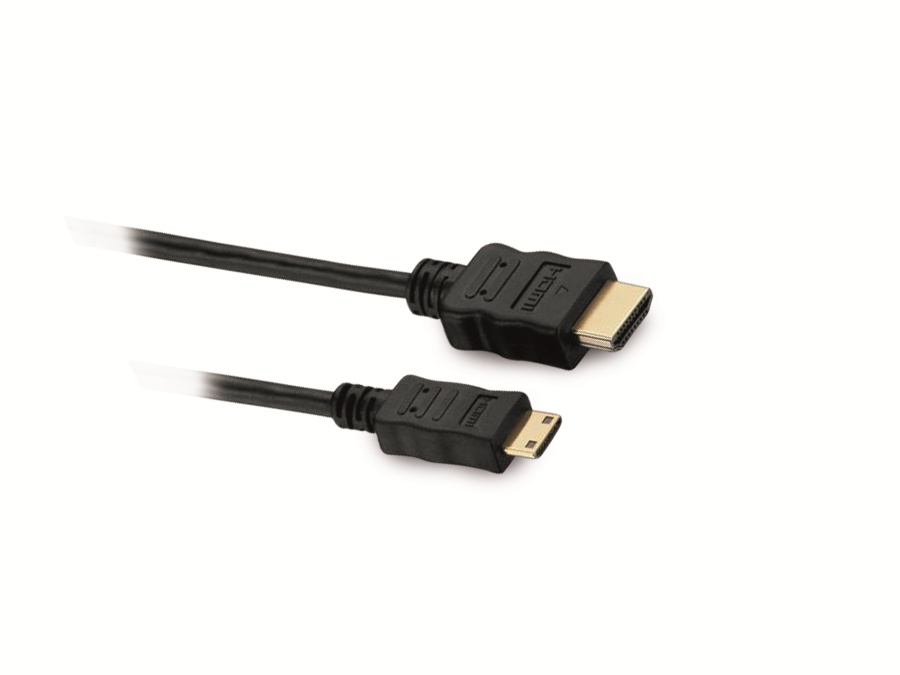 HDMI/Mini-HDMI Kabel, HIGH SPEED WITH ETHERNET, 2 m