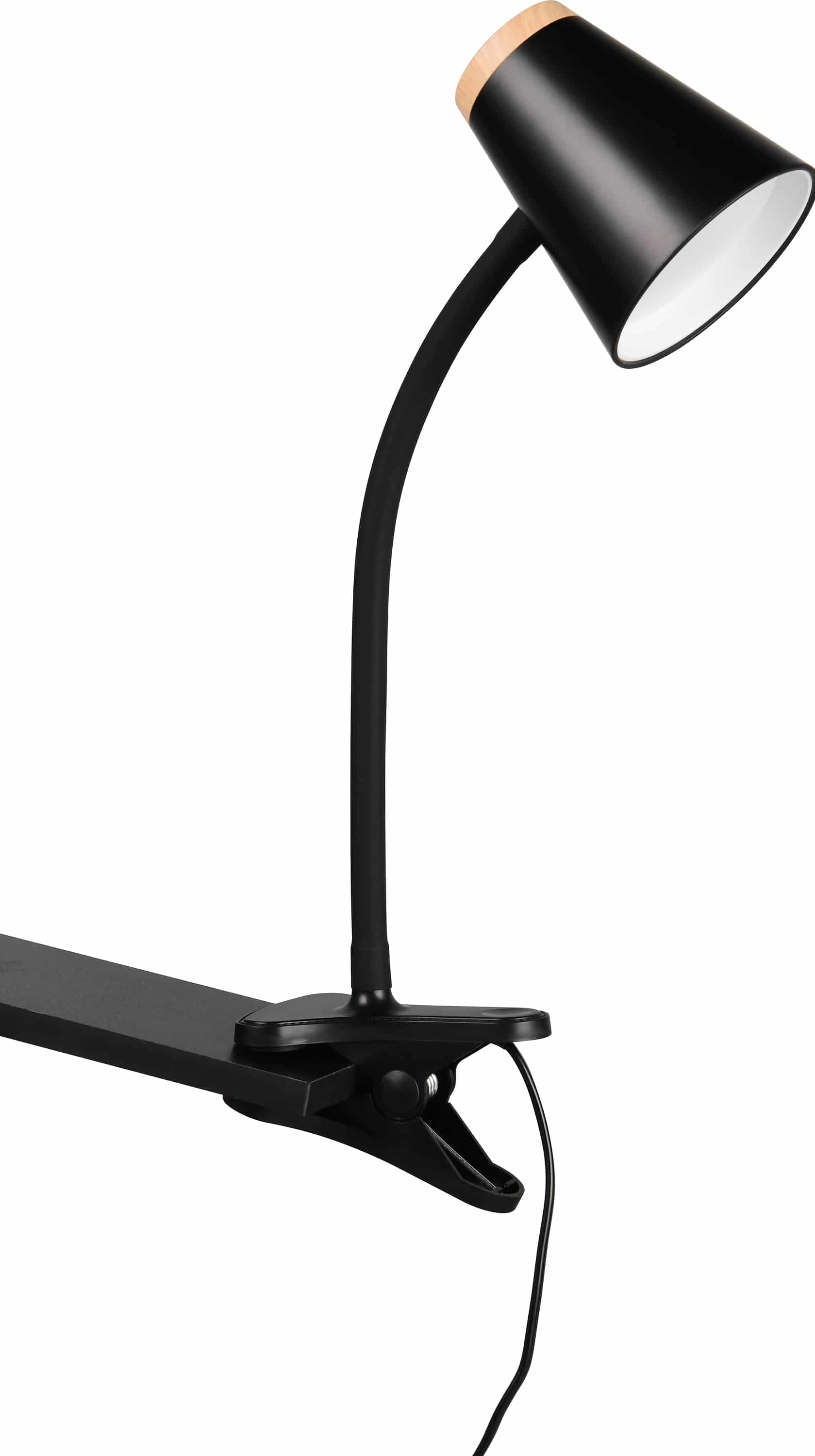 REALITY LED-Klemmleuchte PONGO, R25831102, 4,5W, 500lm, 3000K, schwarz REALITY LED-Klemmleuchte PONGO, R25831102, 4,5W, 500lm, 3000K, schwarz