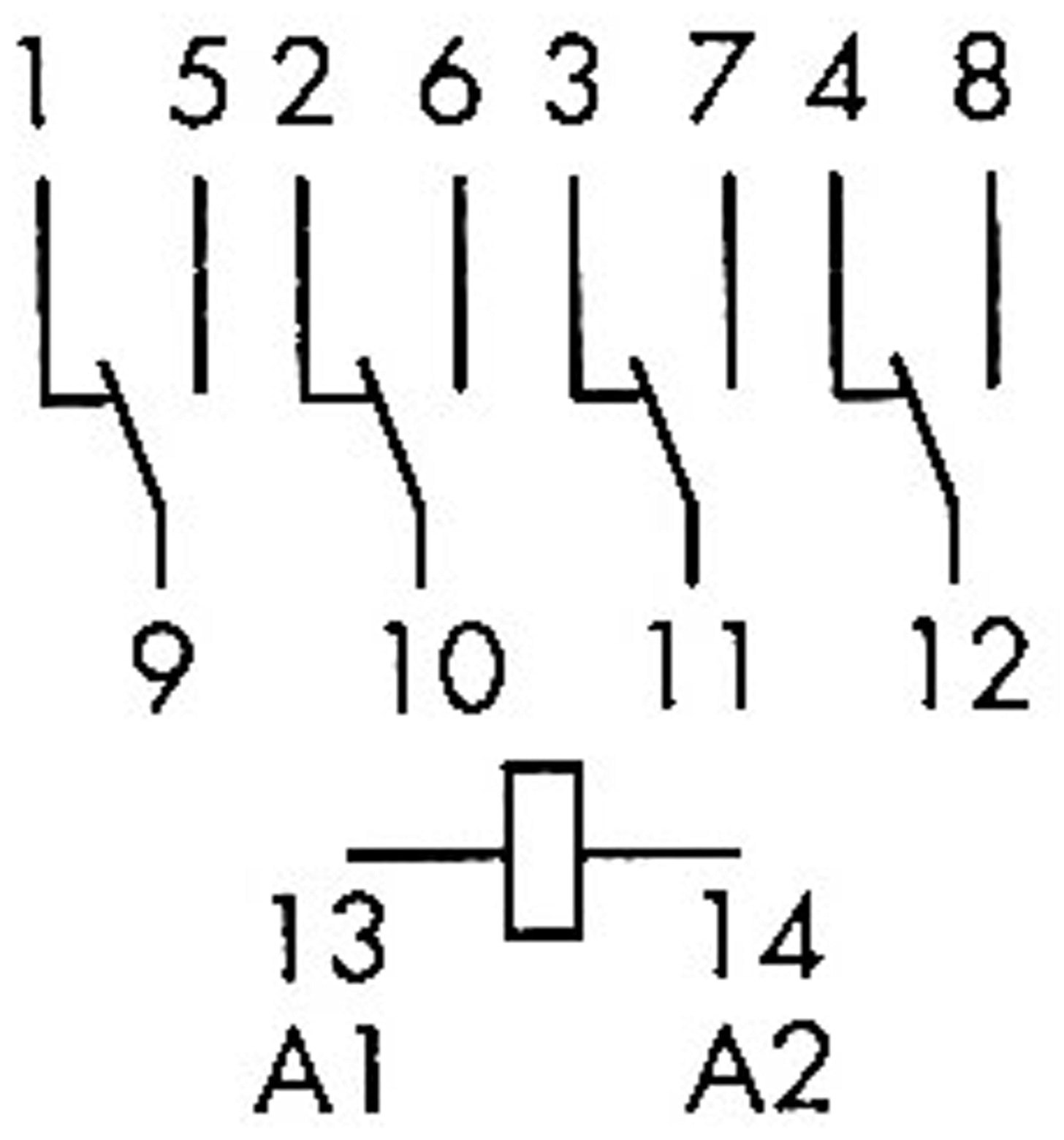FINDER Relais F 55.34, 230 V~, 4xUM, 7 A, mechanische Anzeige