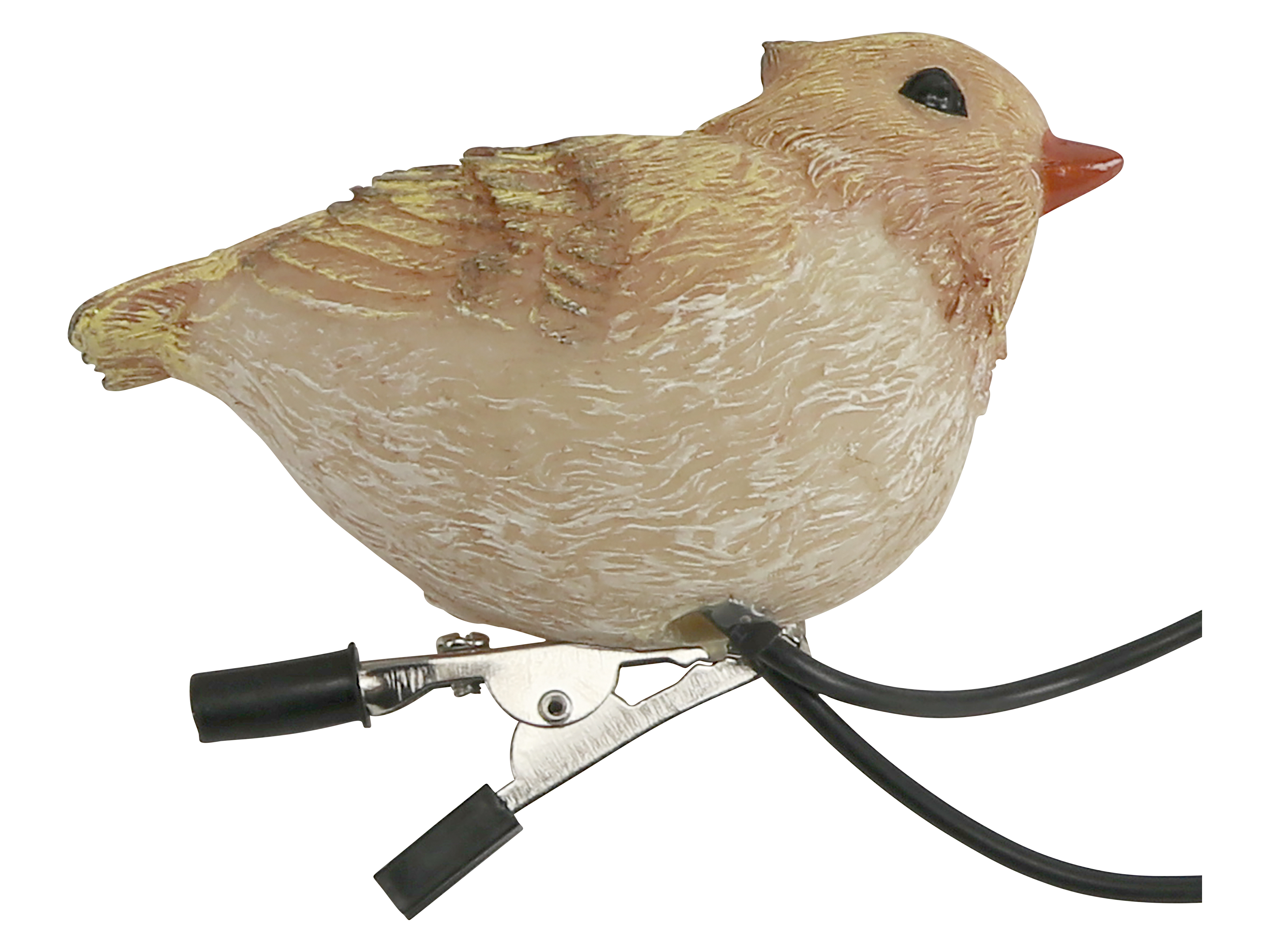 Solar-LED-Dekobeleuchtung, 5 LED-Vögel mit Klemme