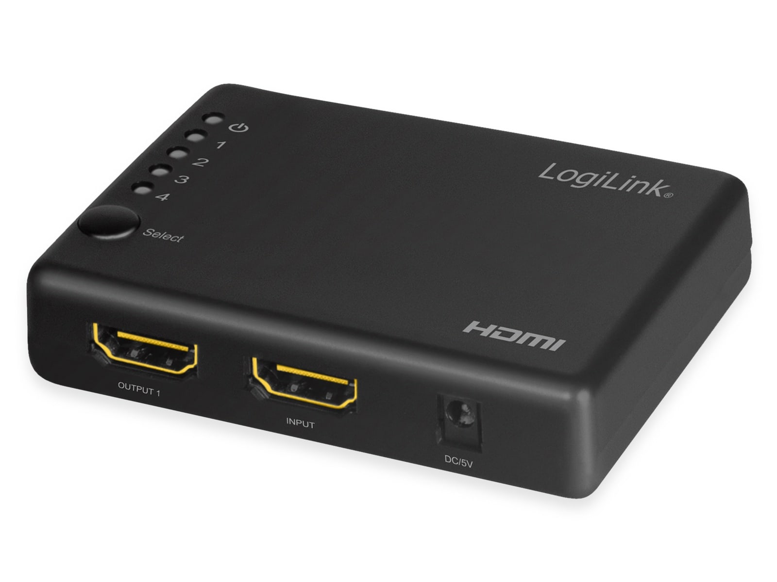 LOGILINK HDMI-Splitter HD0036, 1x4-Port, 4K/30 Hz, schlank
