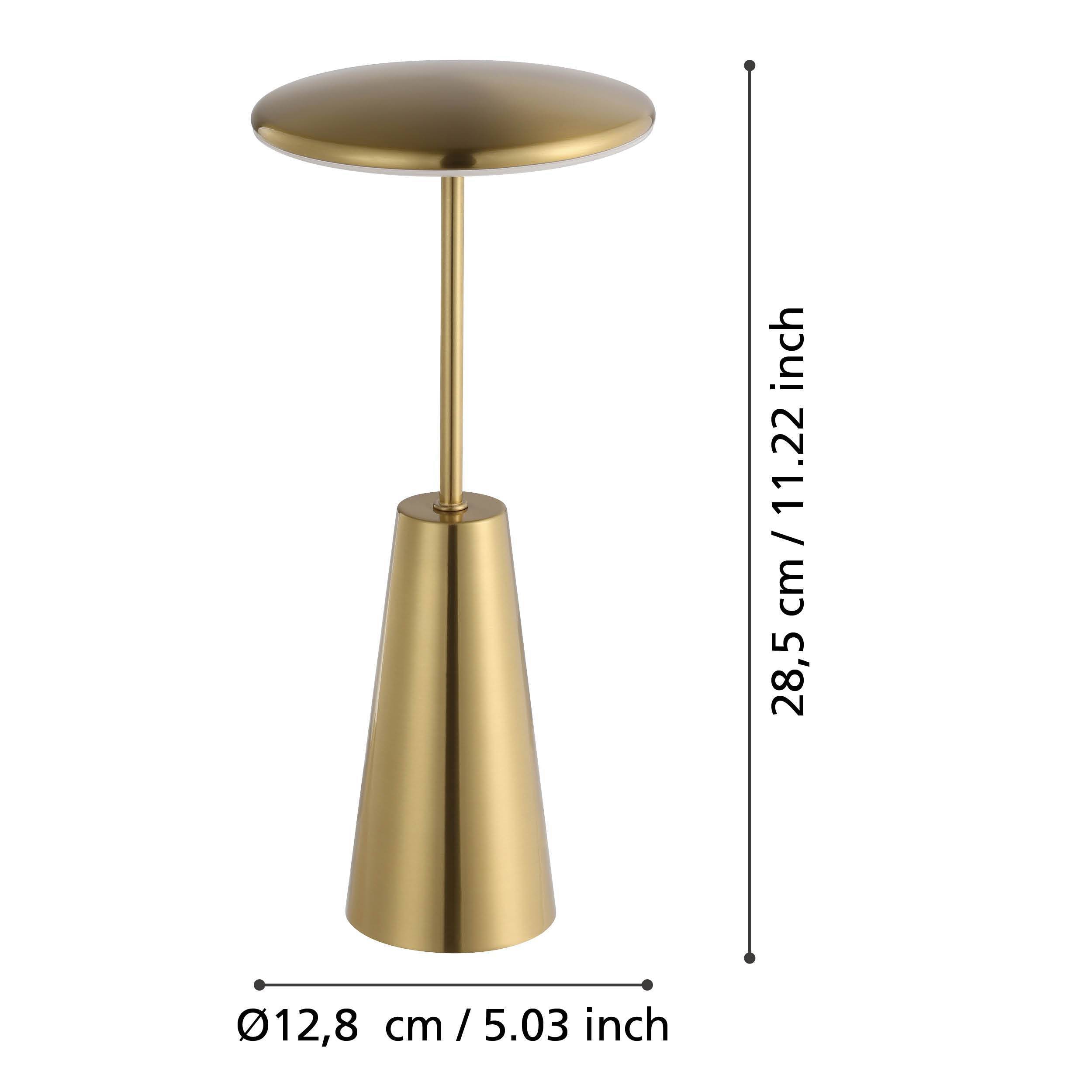 EGLO LED-Akku-Tischleuchte 900923 messing, 2,8 W, 270 lm CCT, IP54 EGLO LED-Tischleuchte 900923 messing, 2,8 W, 270 lm CCT, IP54