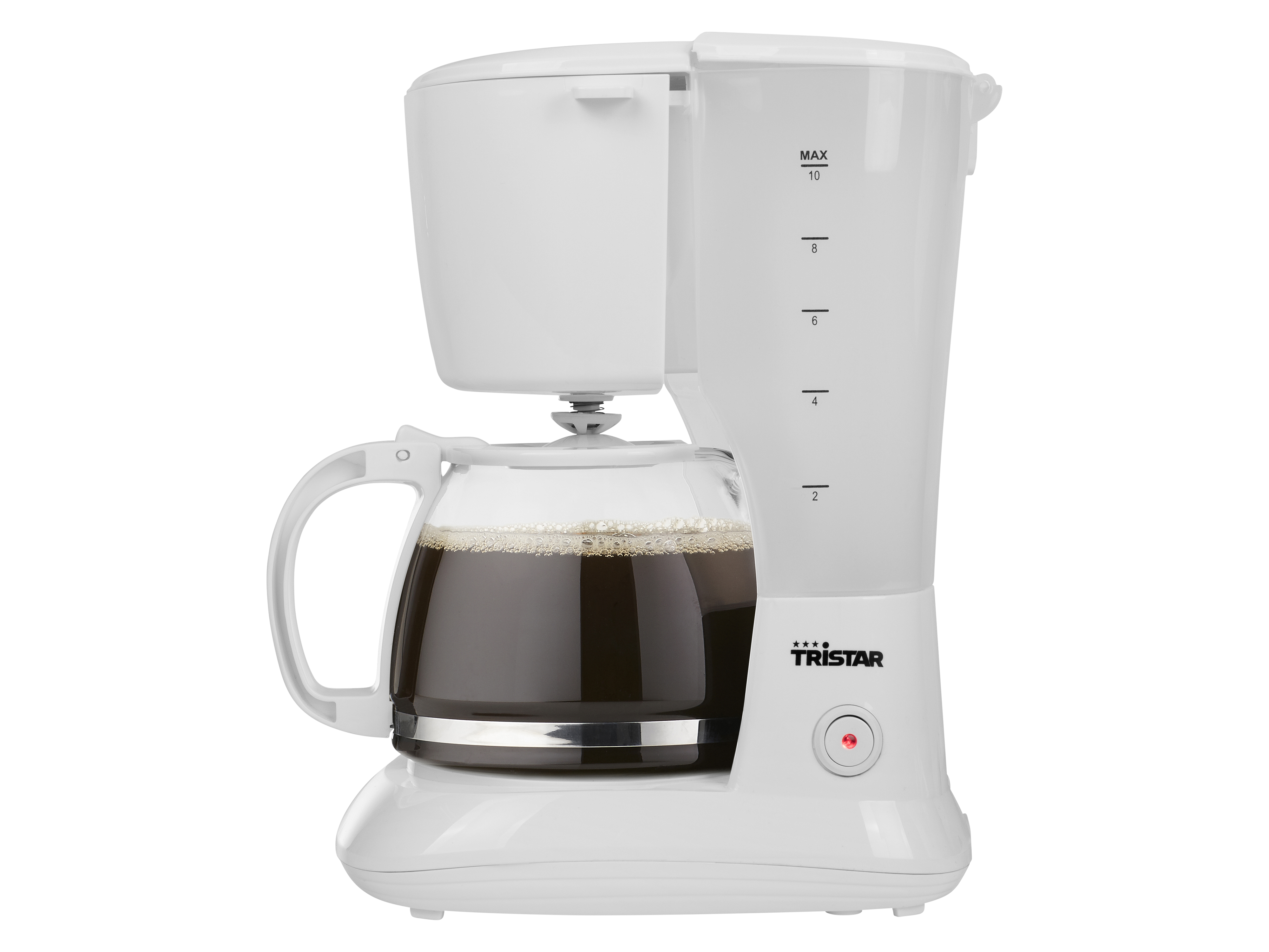 TRISTAR Kaffeemaschine CM-1252, 1,25L, 12-12 Tassen, 750W, weiß