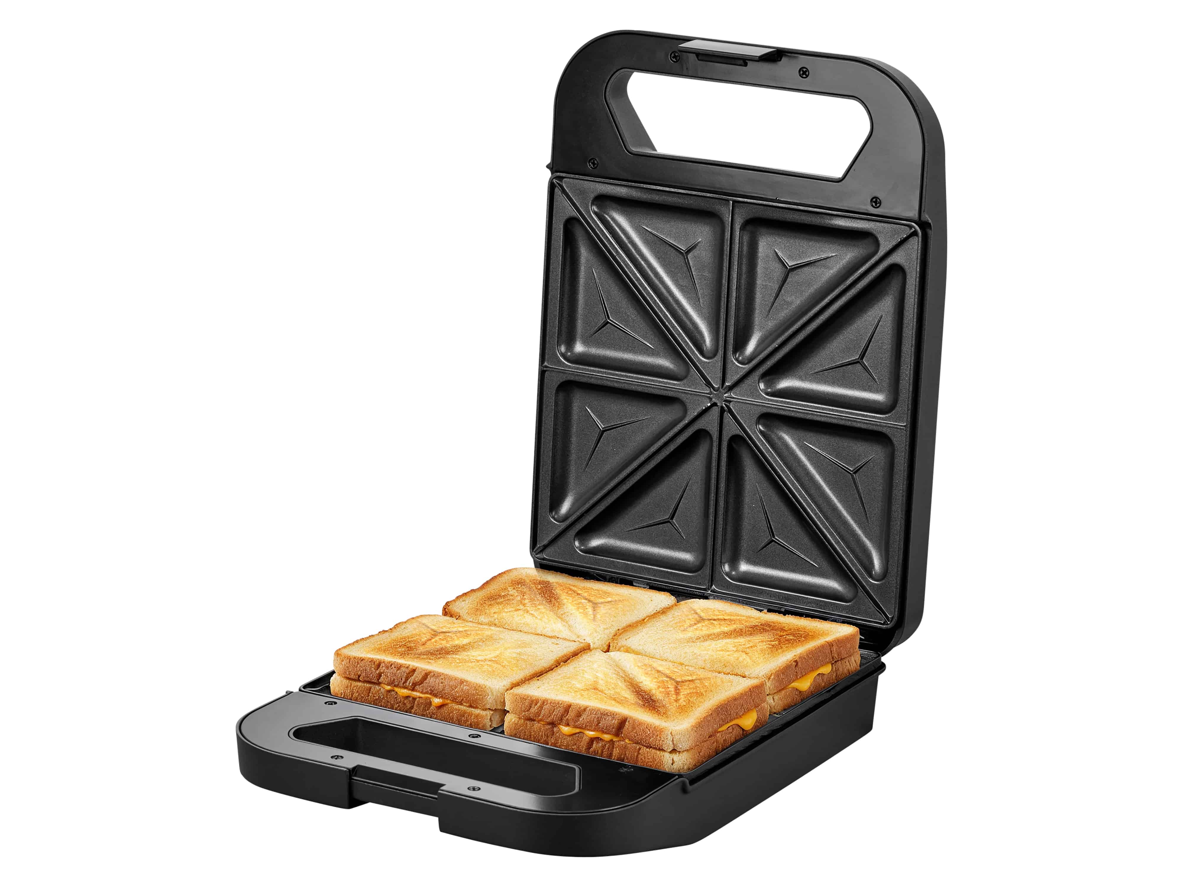 PROFICOOK Sandwichmaker PC-ST 1329, 4 Sandwiches, antihaftbeschichtet, 1600W