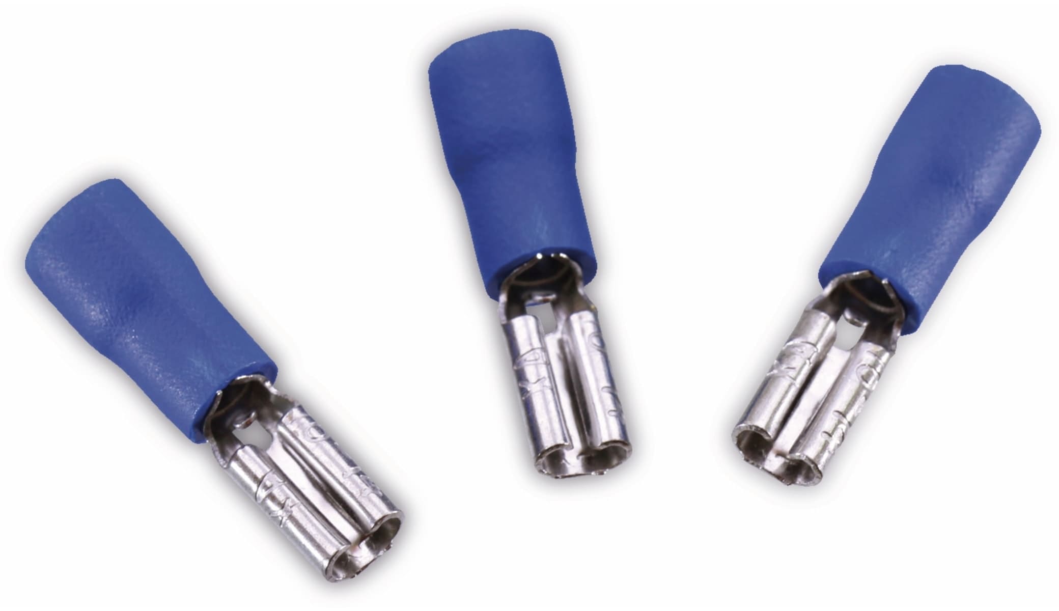 Flachsteckhülsen, 2,8 mm, 2,5 mm², blau, 10 Stück