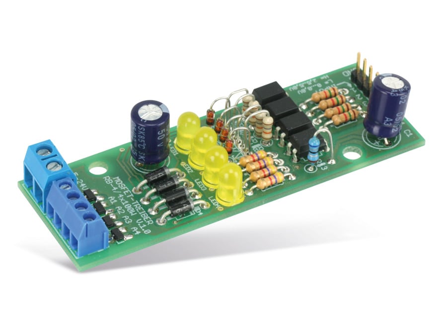 Bausatz Mosfet-Treiber, RB-4/4x100W, V1.0 Bausatz Mosfet-Treiber RB-4/4x100W