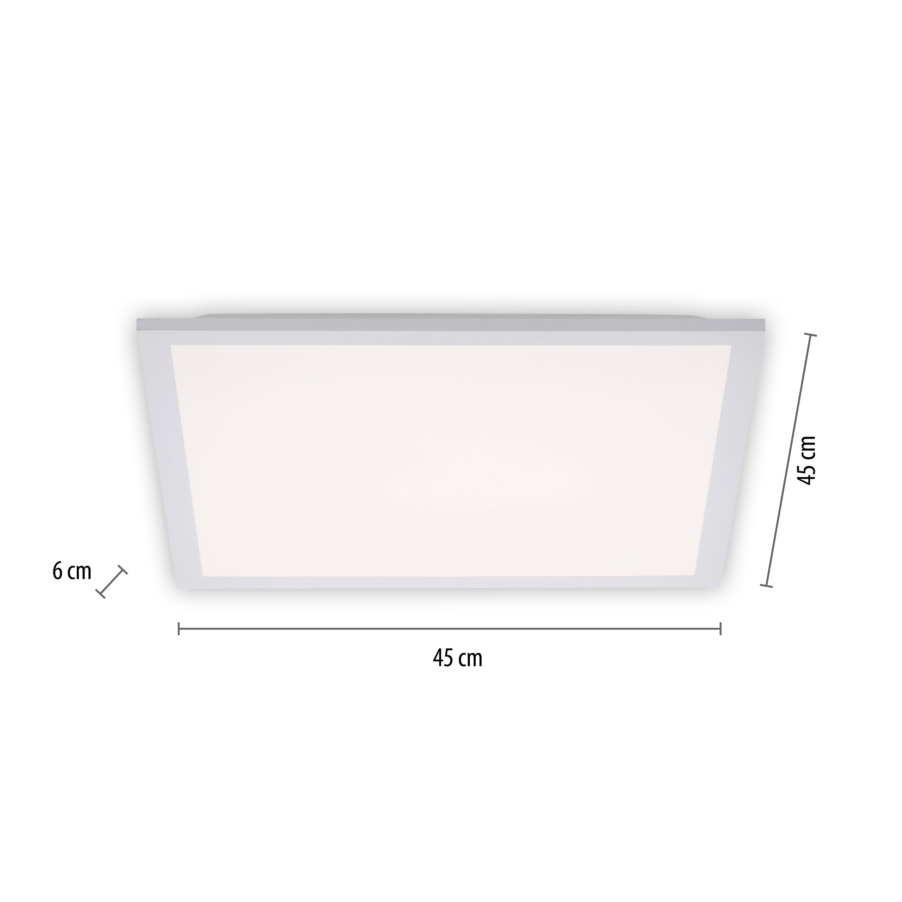 JUST LIGHT LED-Deckenleuchte 15600-16 weiß, 21,2 W, 2300lm, CCT, RGB, Fernbedienung