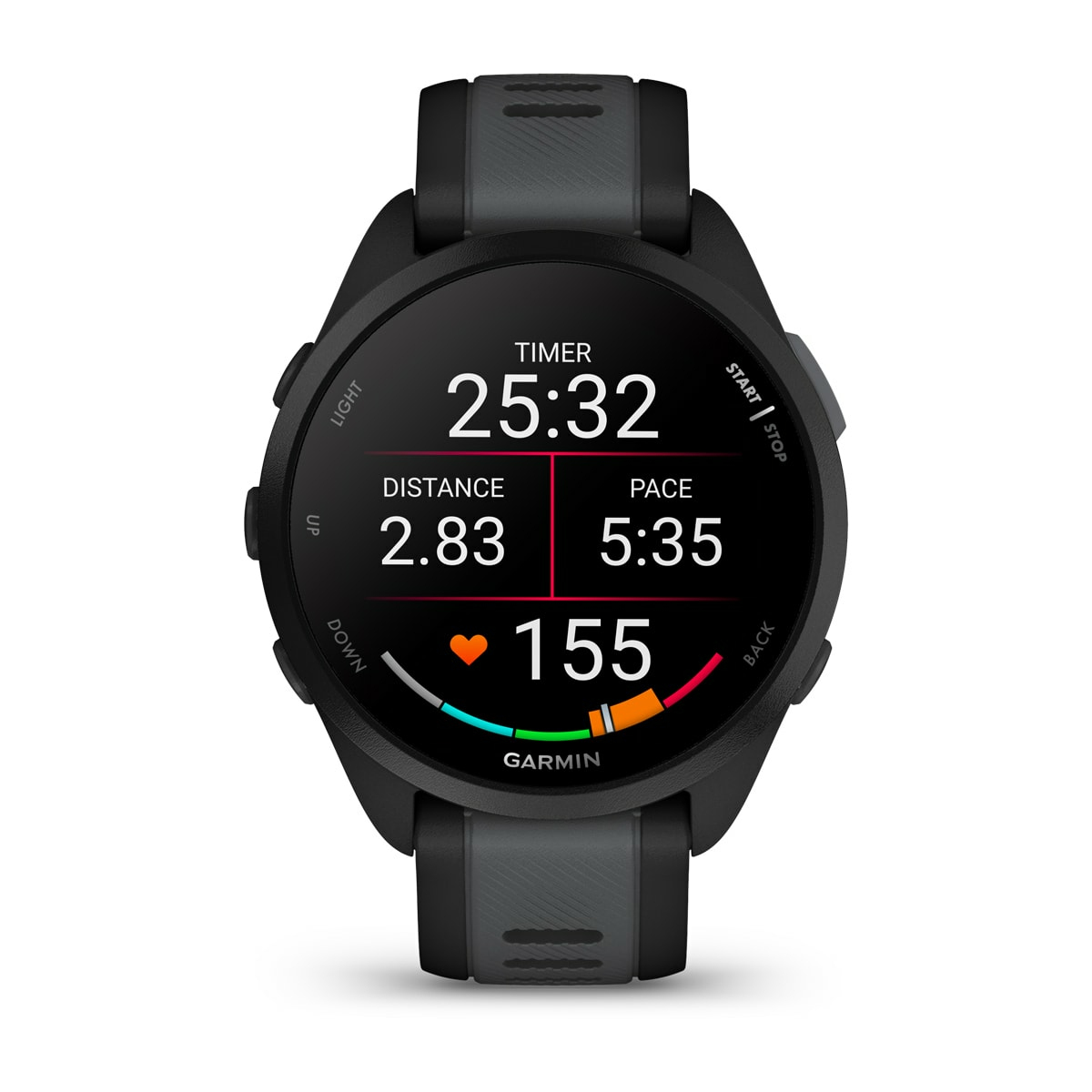 GARMIN Smartwatch Forerunner 165 Music grau