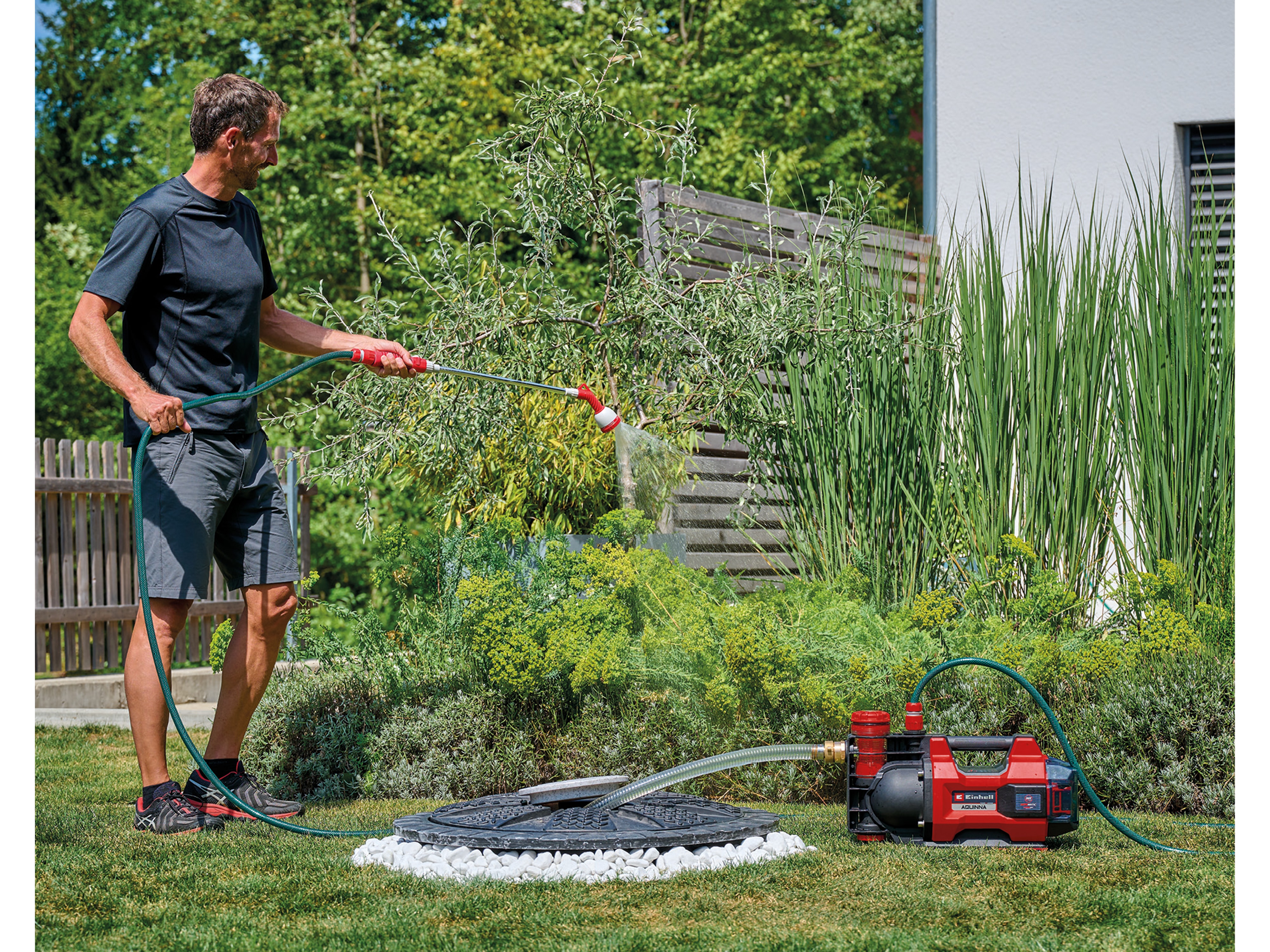 EINHELL Akku-Gartenpumpe Aquinna 36/38 F LED Automatic + 2x Starterset EINHELL Akku-Gartenpumpe Aquinna 36/38 F LED Automatic + 2x Starterset